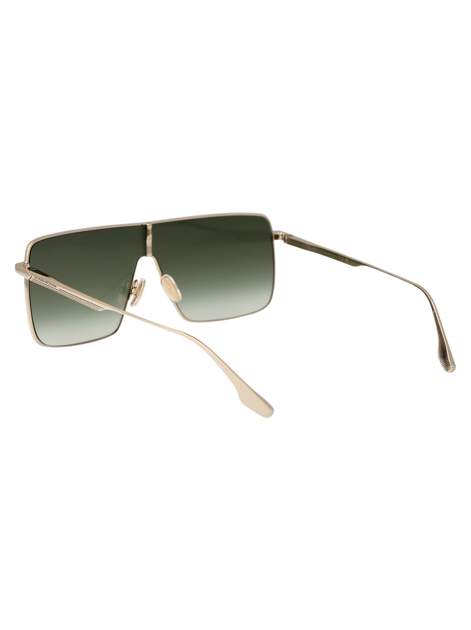 Shop Victoria Beckham Vb238s Sunglasses In 700 Gold/khaki