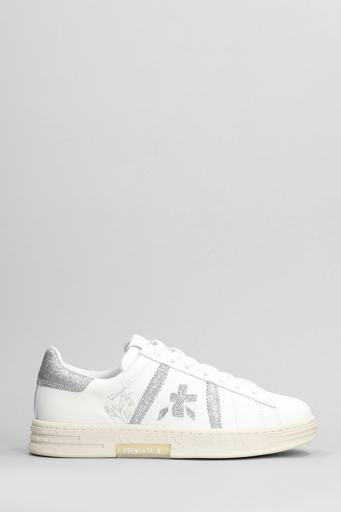 Premiata Russell Sneakers In White Leather