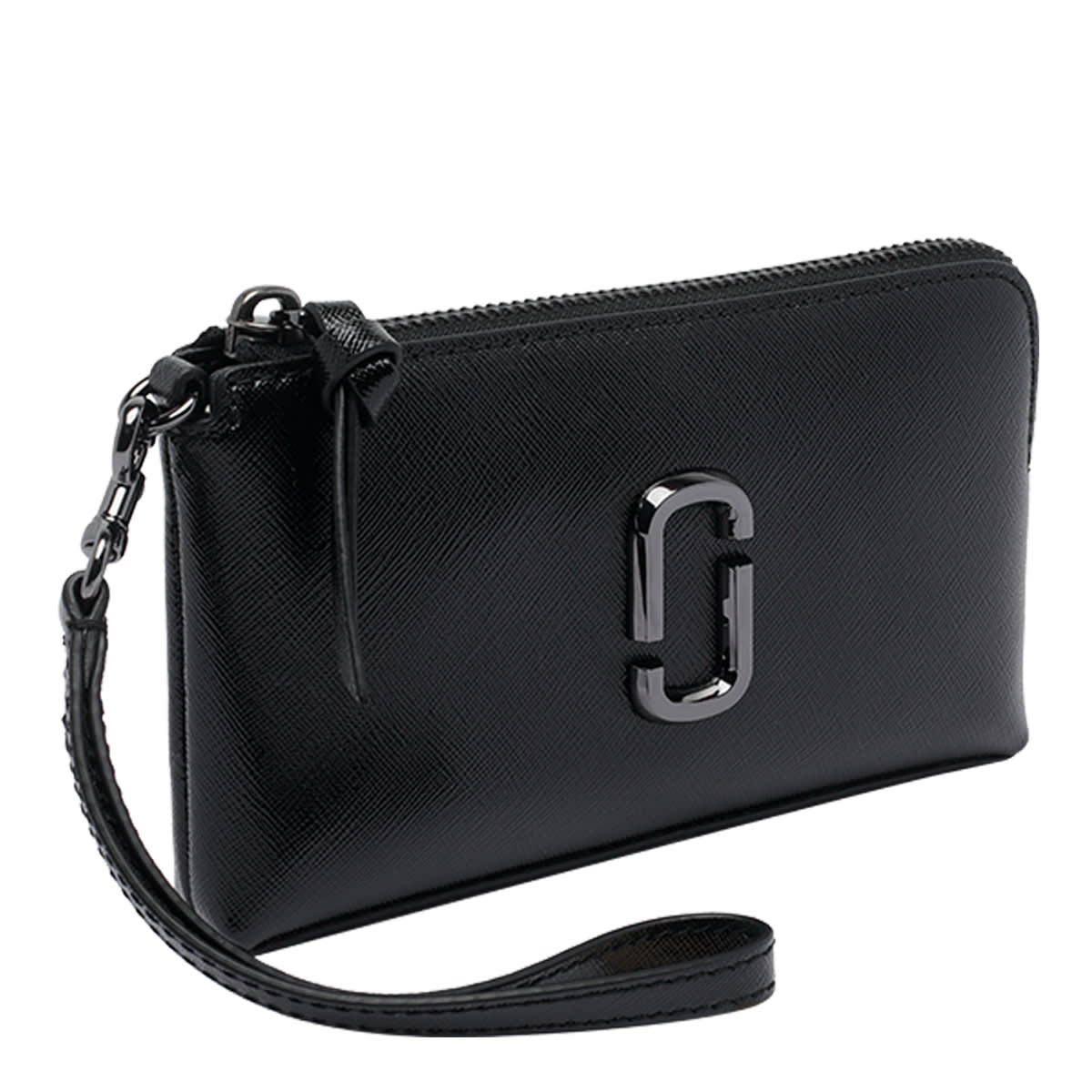 Marc Jacobs The Snapshot Wristlet Pochette In Black