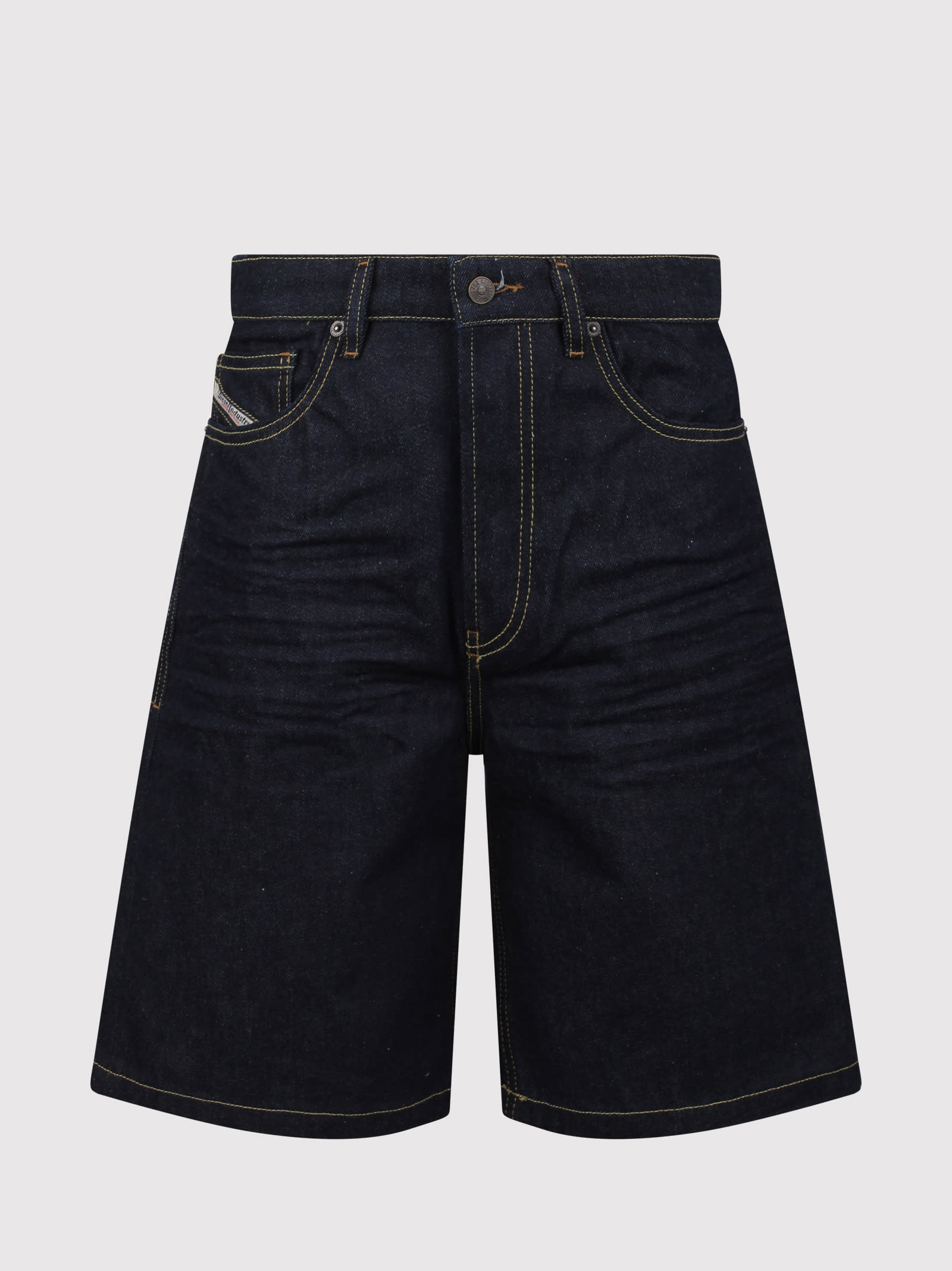 Clean-wash Denim Shorts