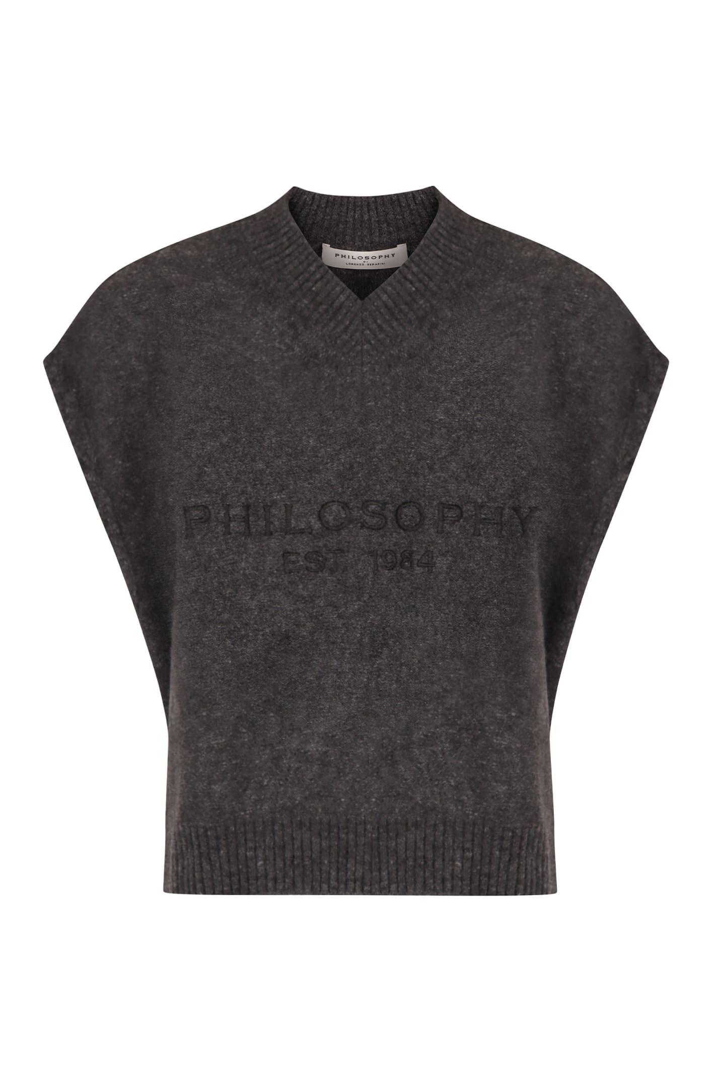 Shop Philosophy Di Lorenzo Serafini Wool Blend Sweater In Grey