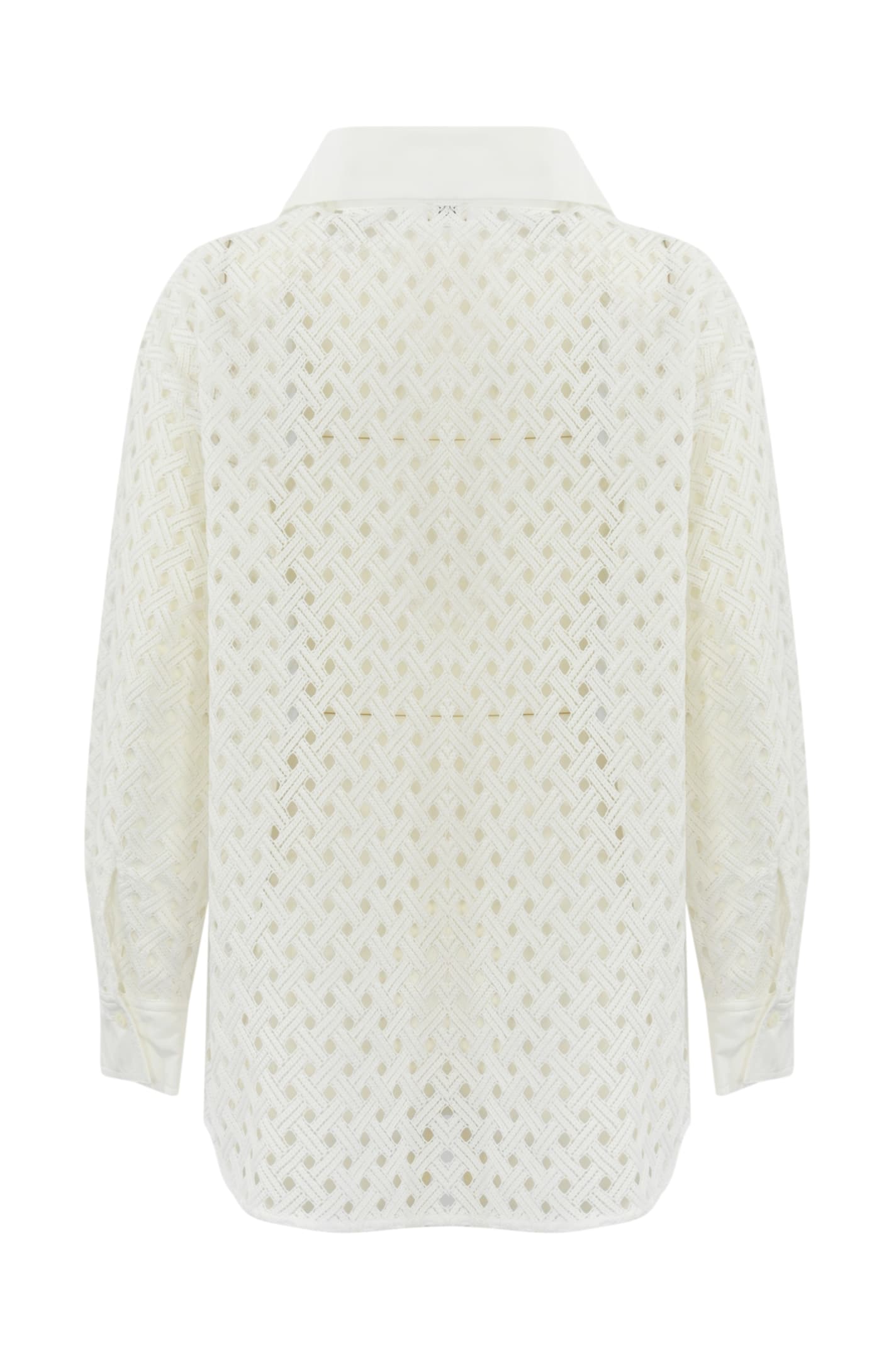 HERNO PERFORATED SHIRT JACKET