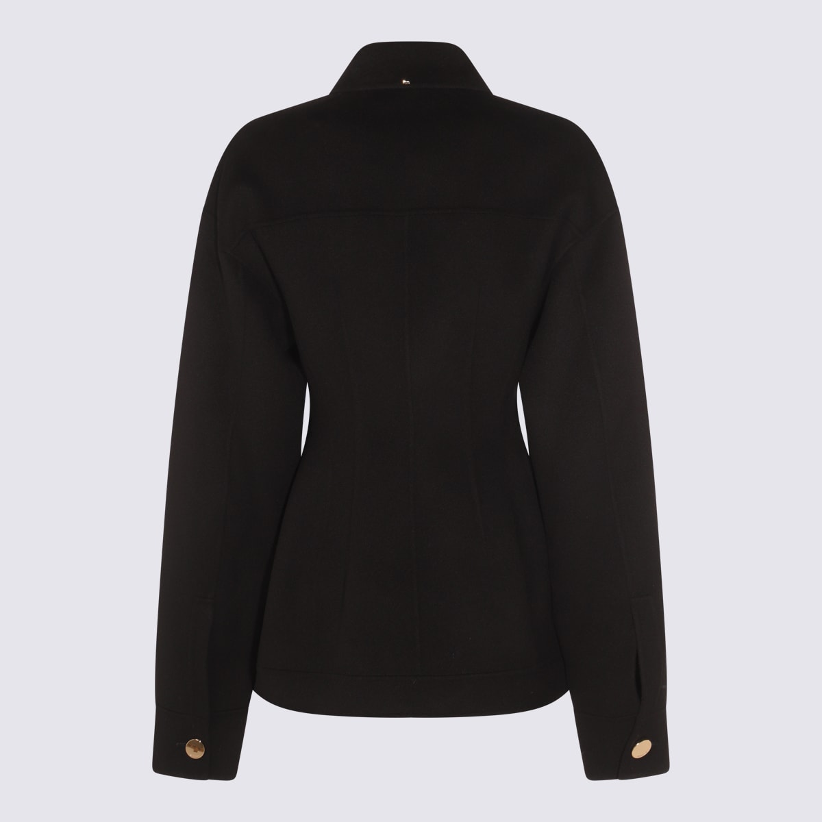 Sportmax Egeo Buttoned Wool Blazer In Black