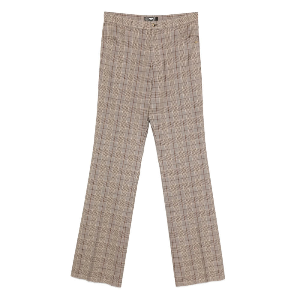 Amiri Checked Trousers In Neutral