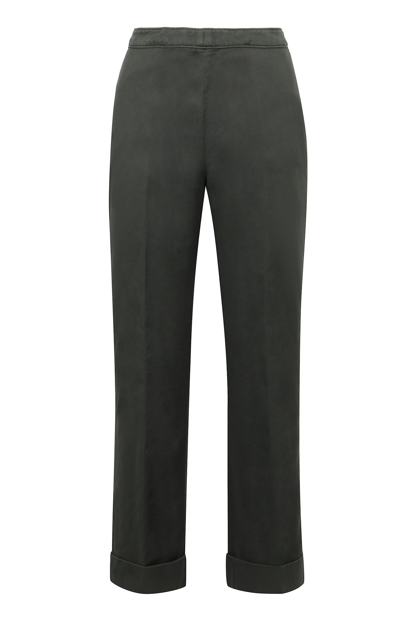 Shop Aspesi Cotton-linen Trousers In Green