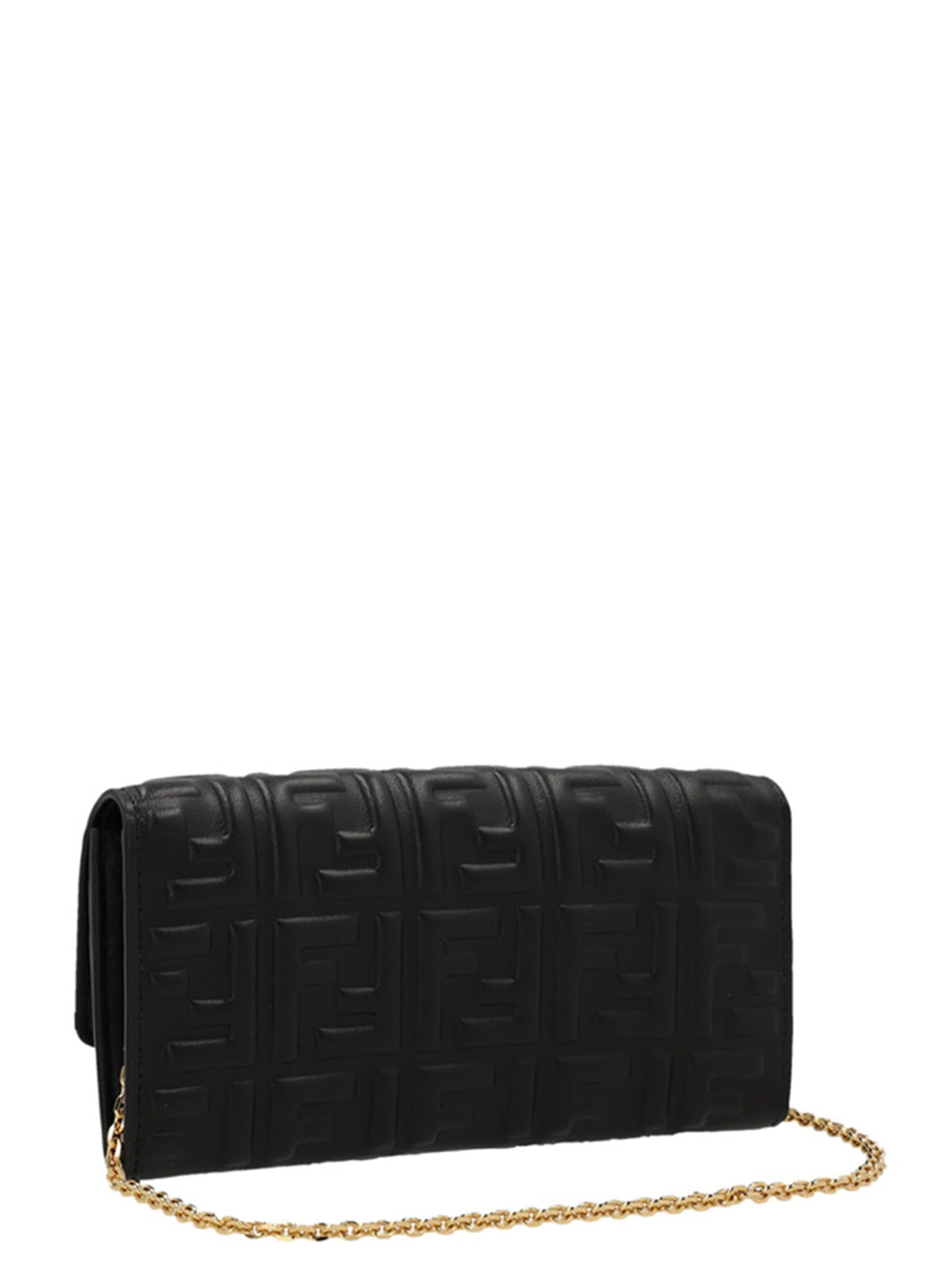 Fendi Baguette Wallet In Black