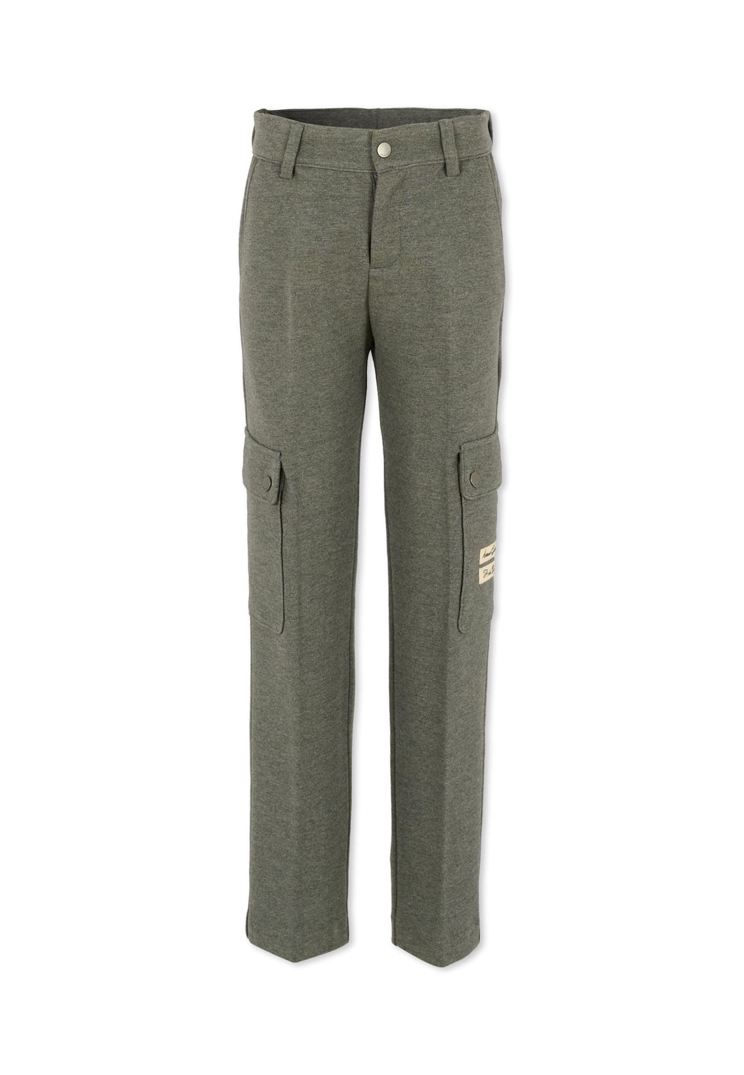 Givenchy Grey Trousers For Boy With Logo In Gray