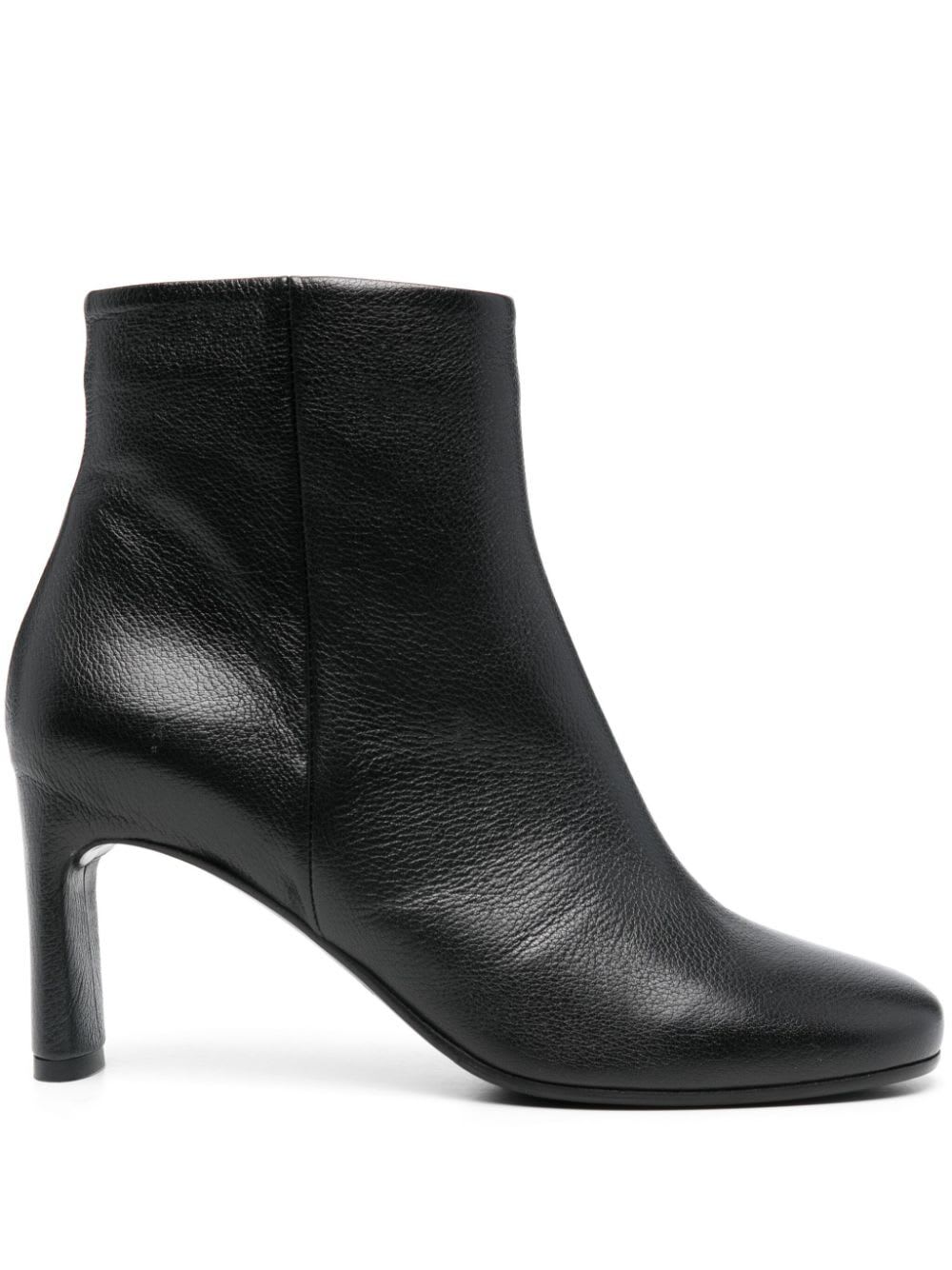 Shop Del Carlo Lione Ankle Boots In Orchidea Black