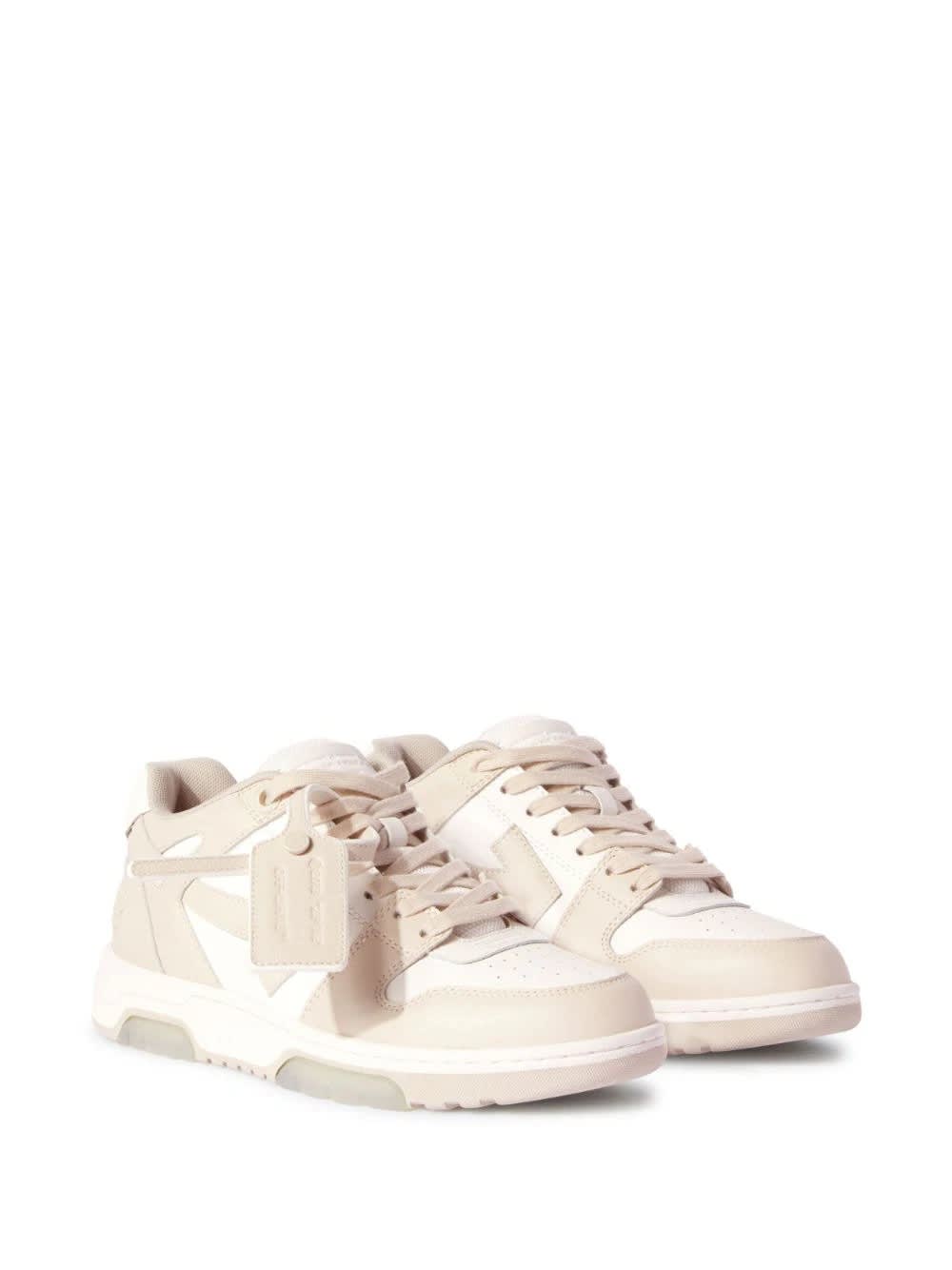 Shop Off-white Out Of Office Sneakers In White/beige In Brown
