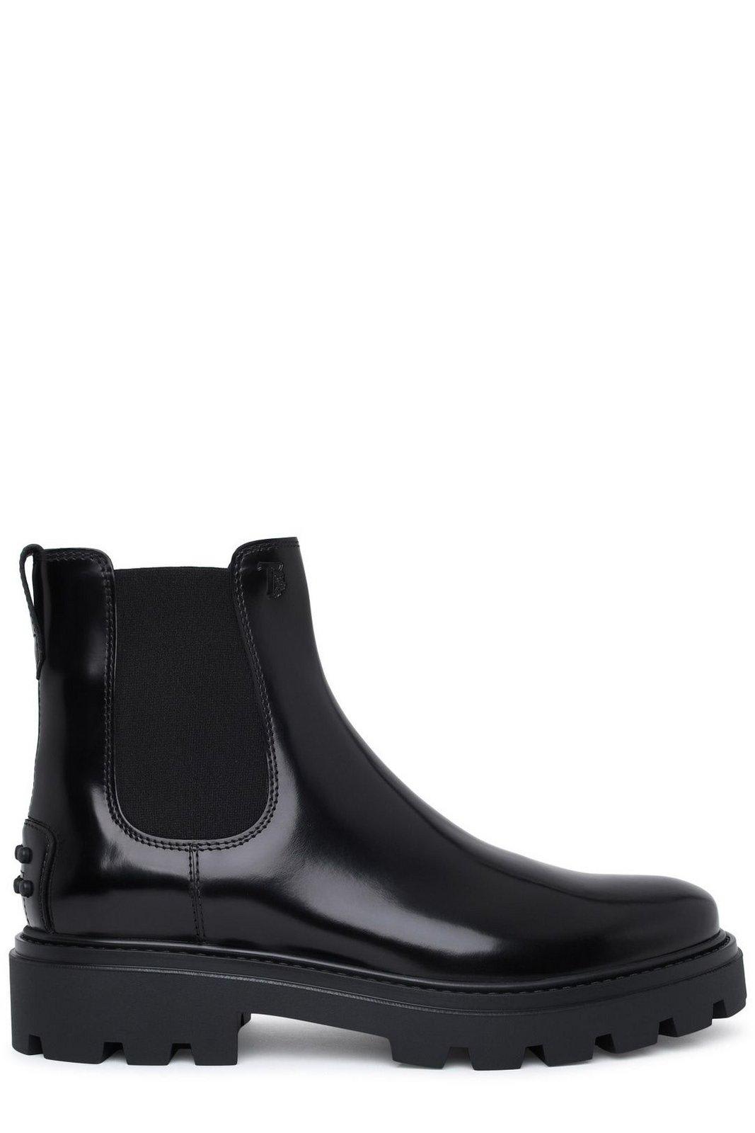Shop Tod's Classic Chunky Ankle Boots