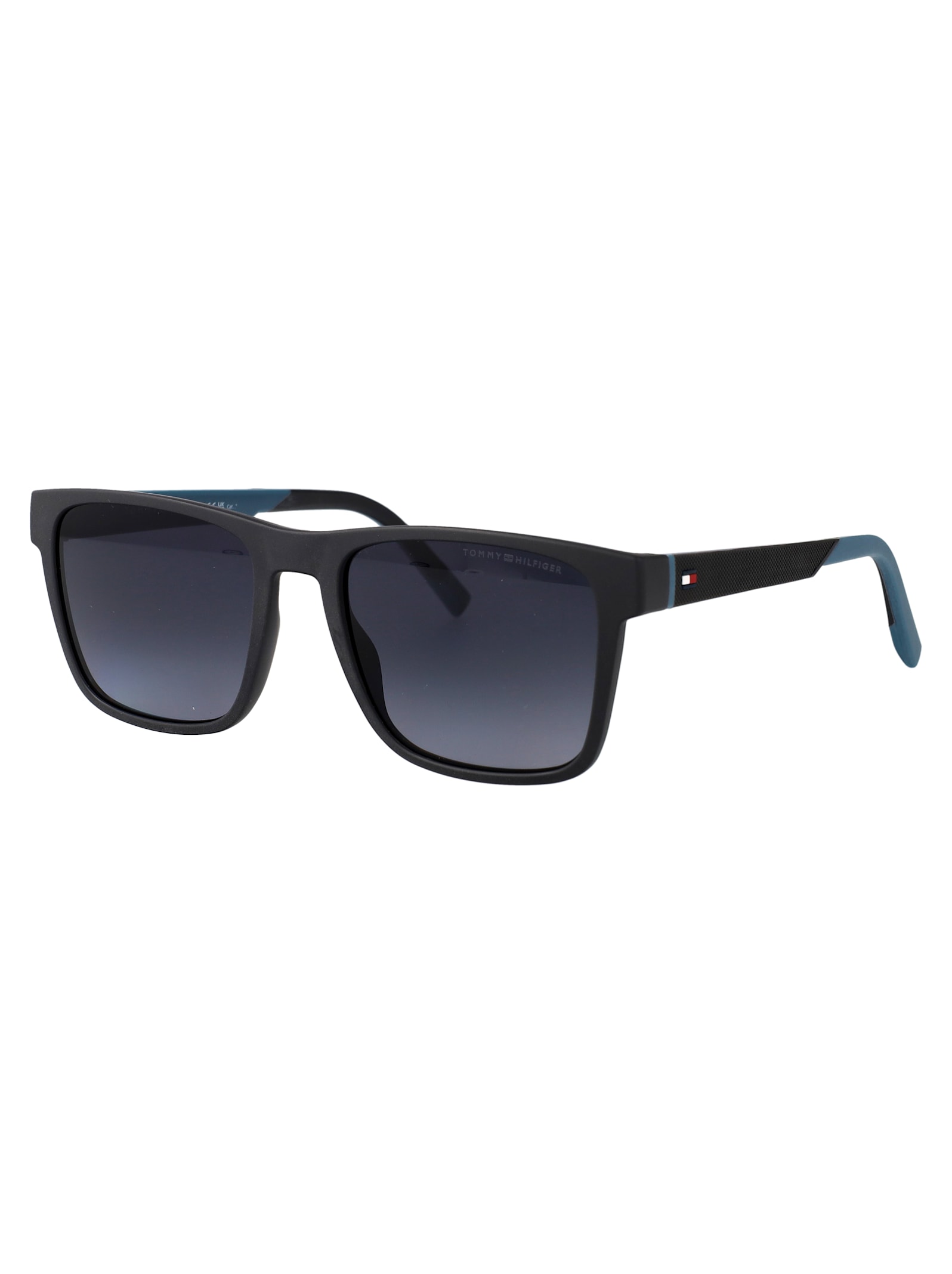 Tommy Hilfiger Grey Teal Eco Polyamide Sunglasses