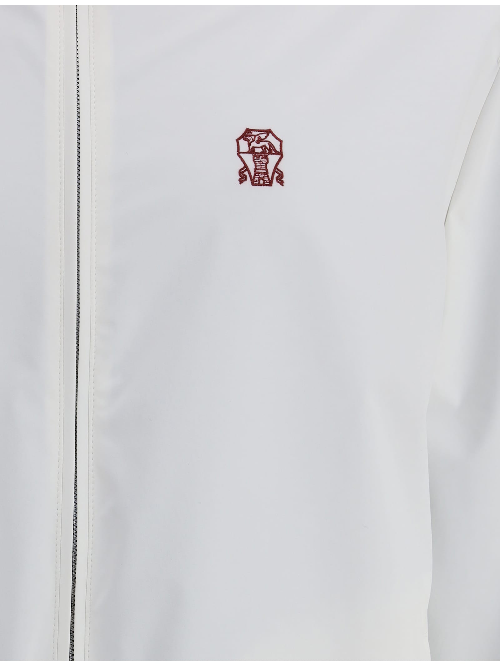 Brunello Cucinelli Reversible Waterproof Jacket In White
