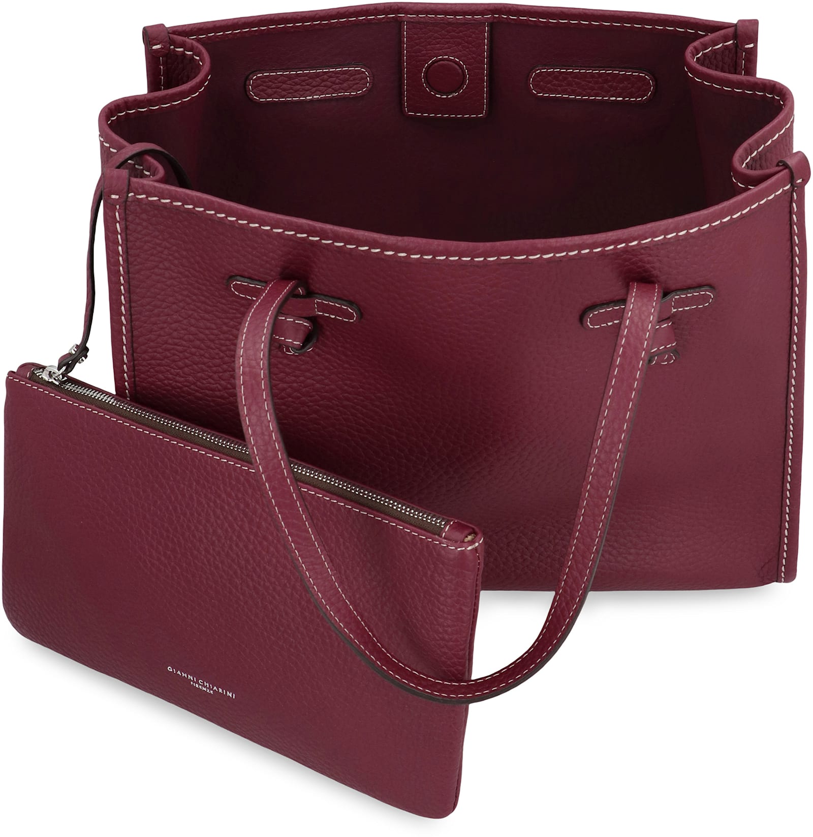 Gianni Chiarini Miss Marcella Leather Mini Handbag In Purple