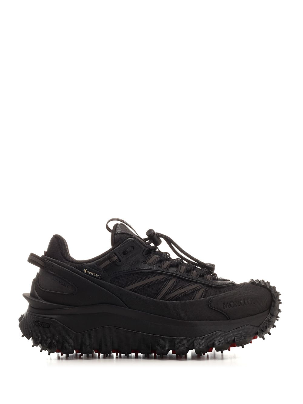 Shop Moncler Trailgrip Sneakers In Black