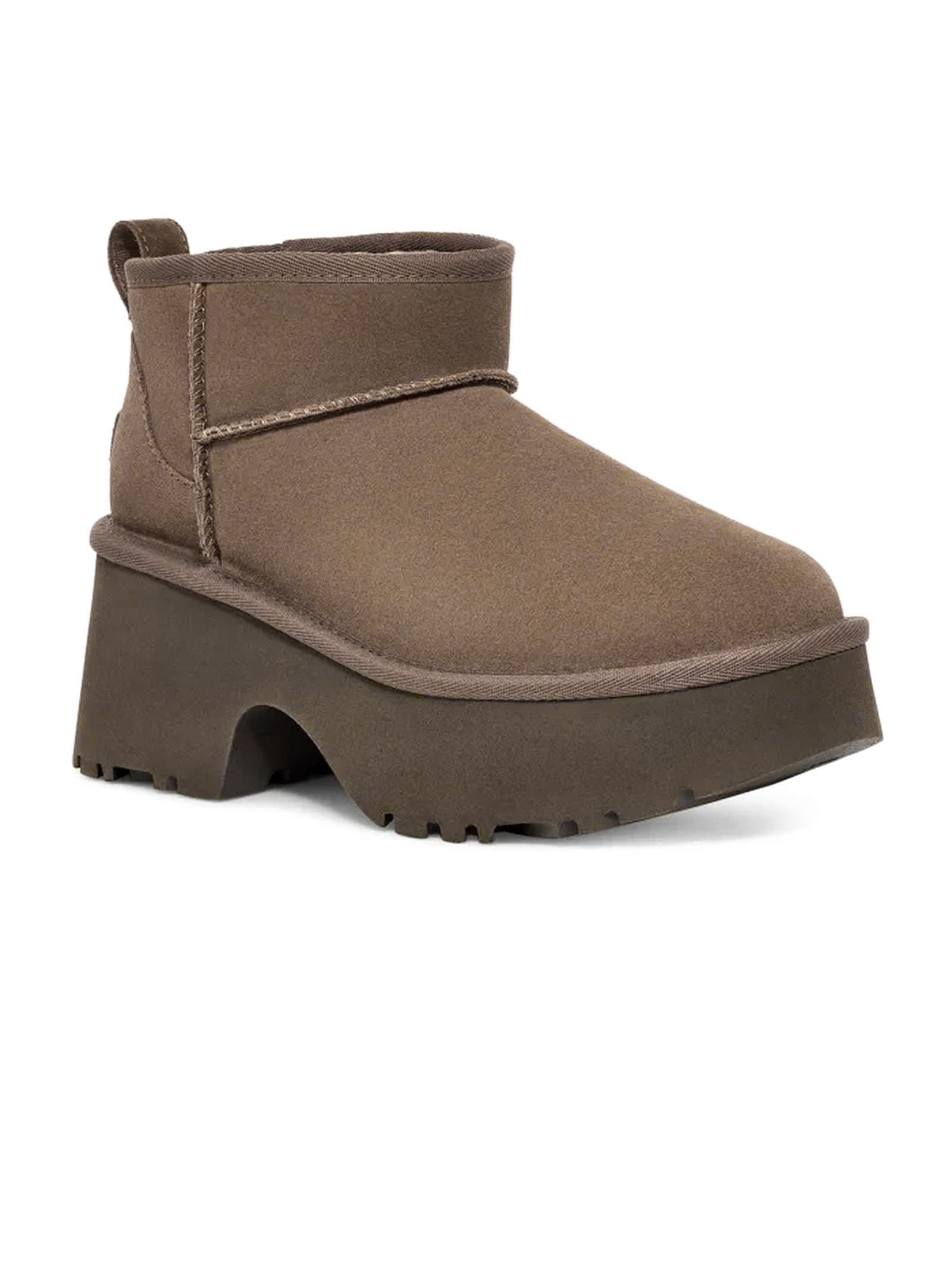 Shop Ugg Hickory Classic Ultra Mini New Heights Boot In Muschio