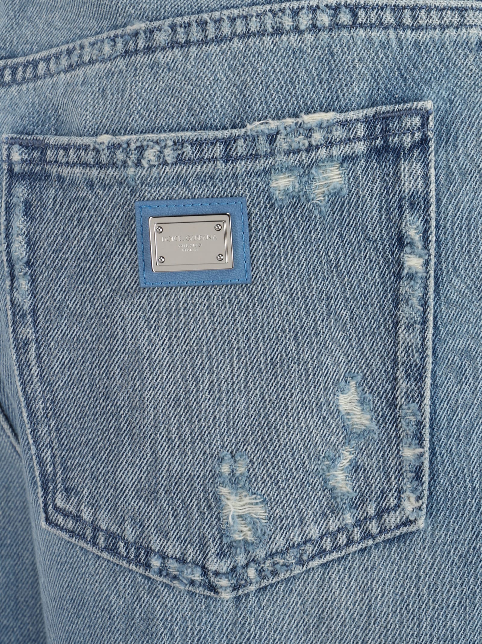 Shop Dolce & Gabbana Jeans In Clear Blue