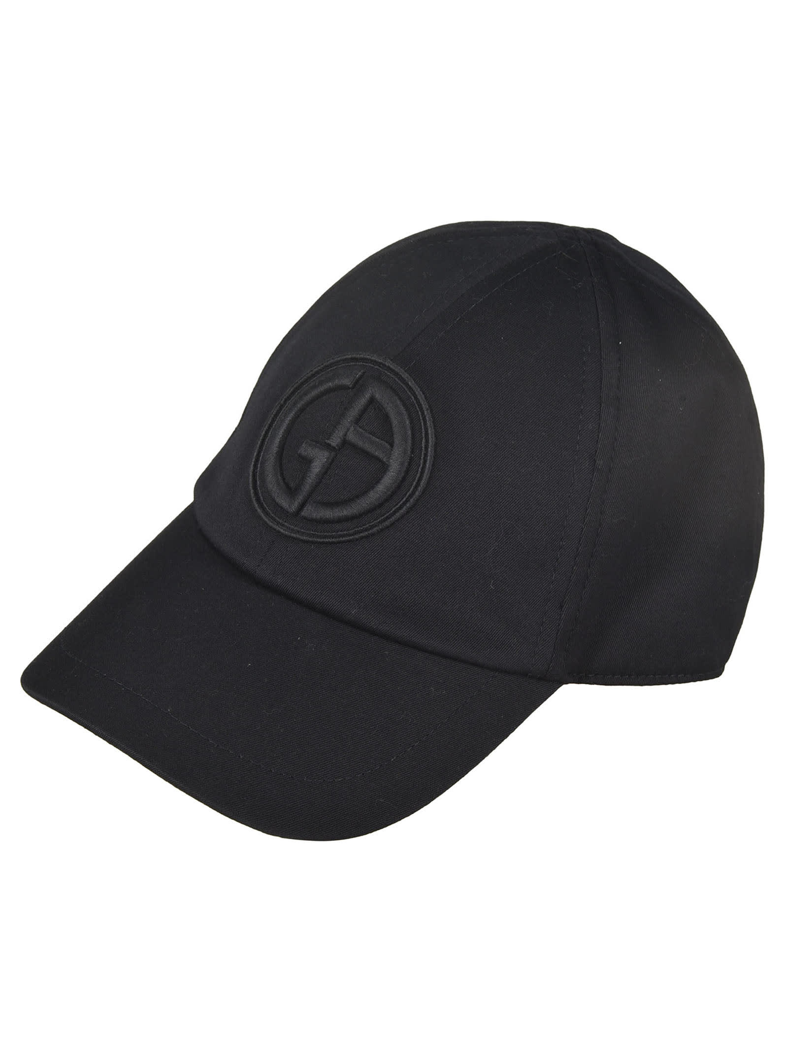 Shop Giorgio Armani Bold Logo Baseball Hat In 00036