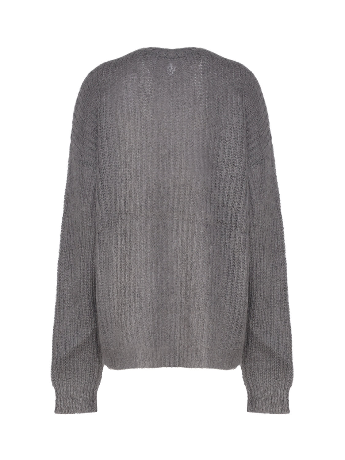 Shop Jw Anderson Sim Motif Sweater In Grey