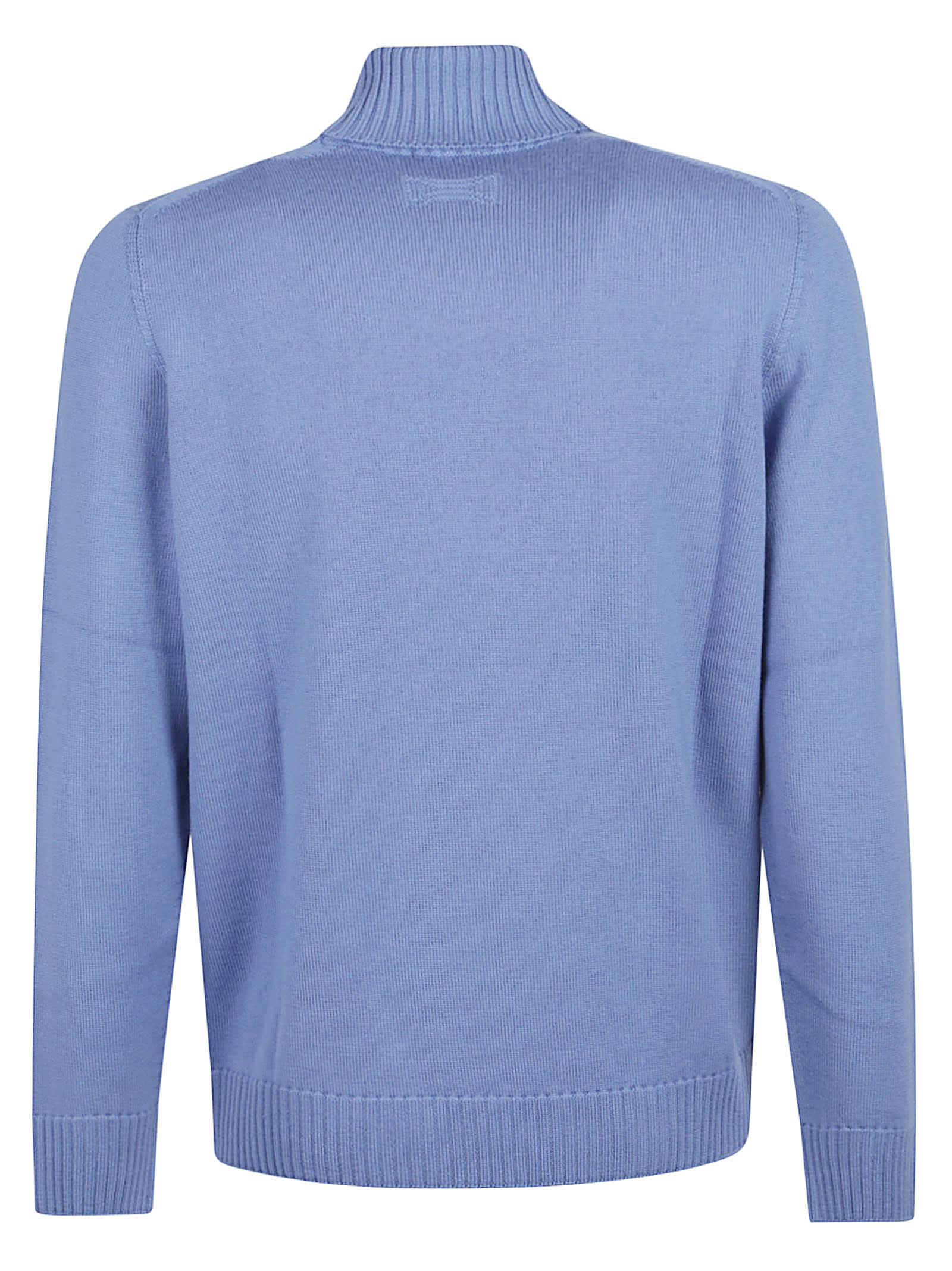 Drumohr Turtle Neck Sweater In Blue