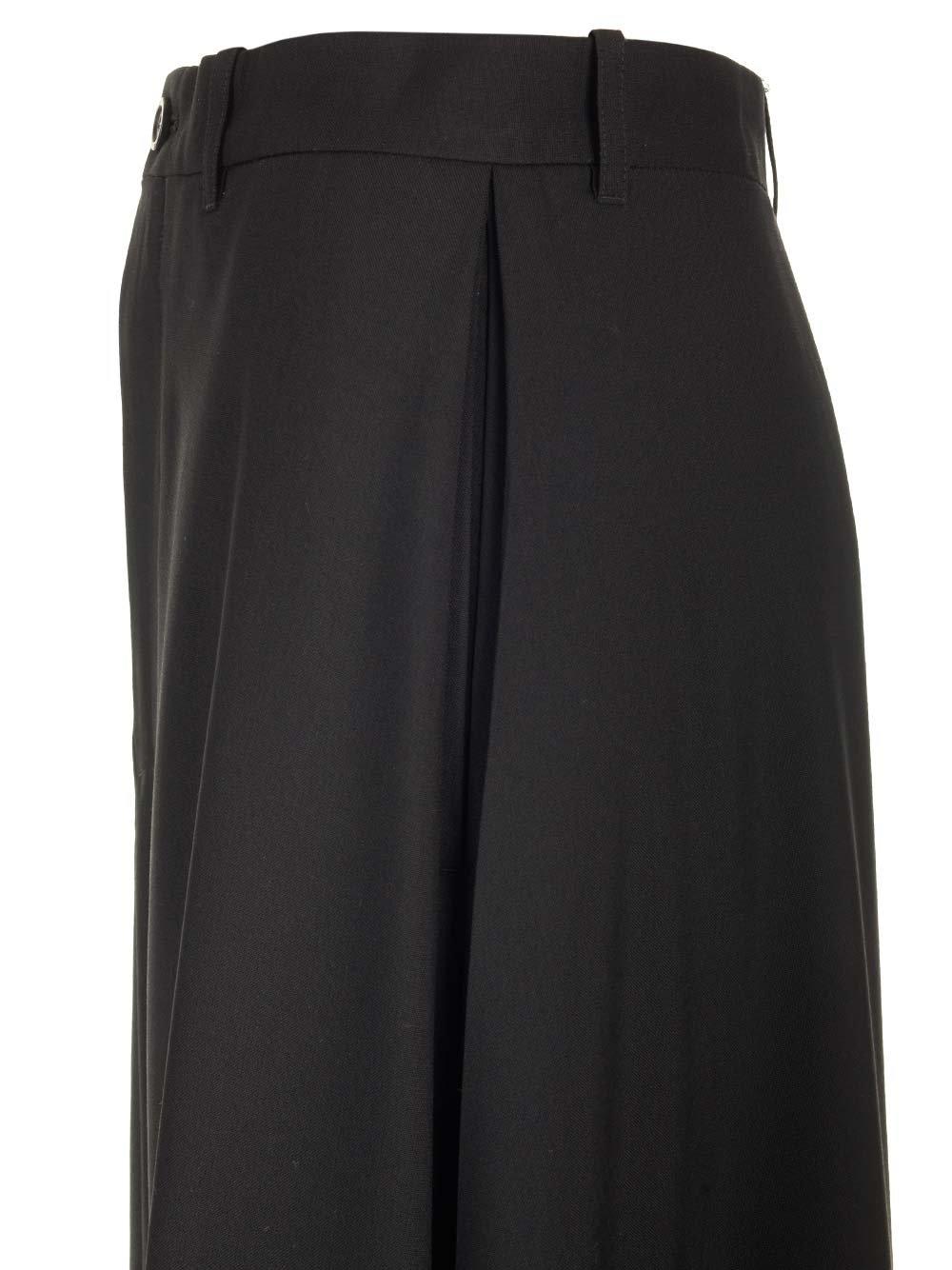Shop Balenciaga Flared Maxi Skirt In Black