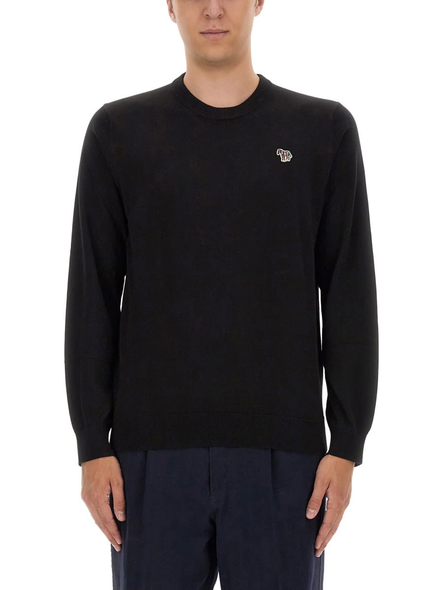 Shop Ps By Paul Smith Zebra Patch Shirt In Black