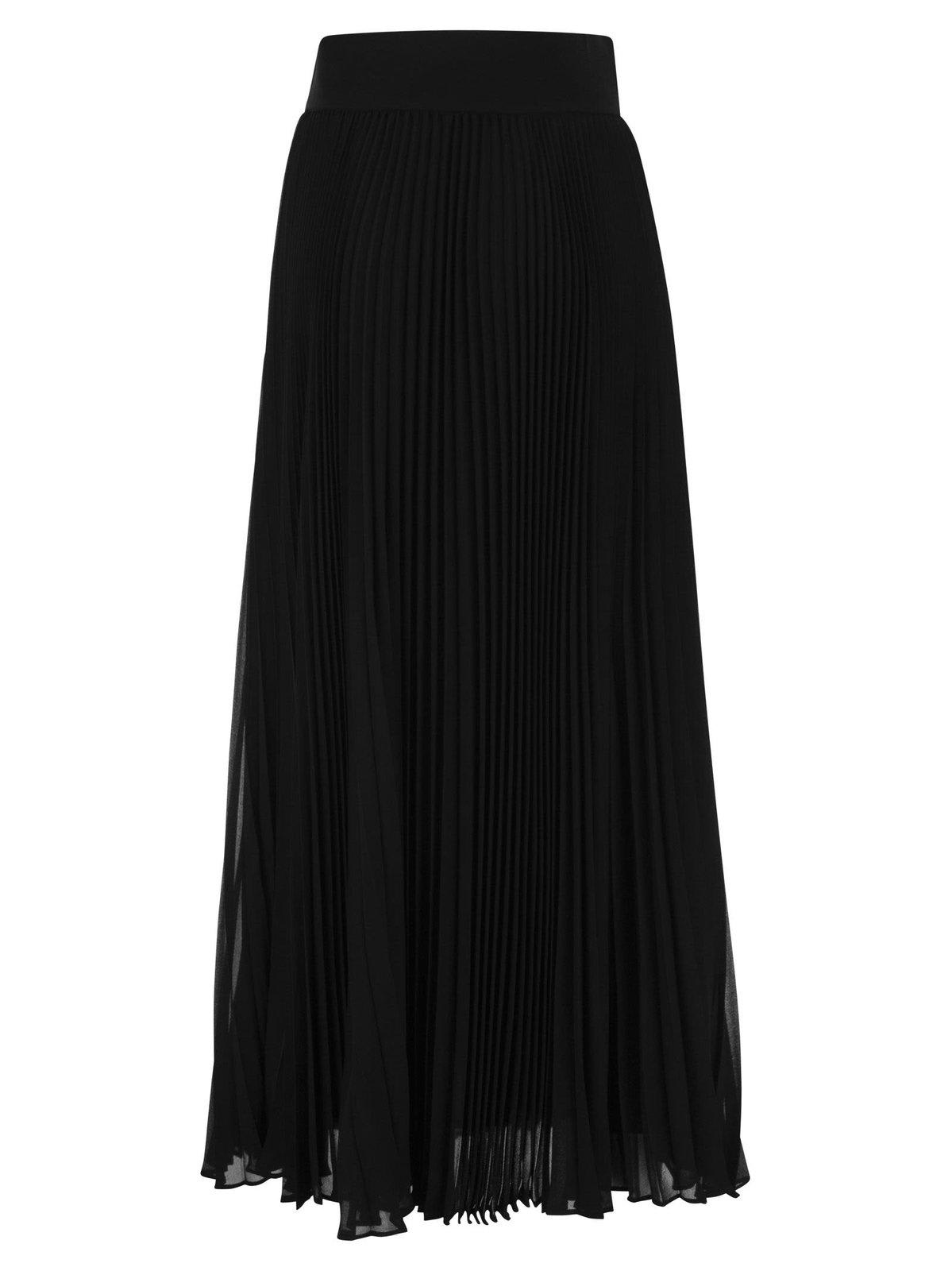 Shop Max Mara Pleated Midi Skirt In 004