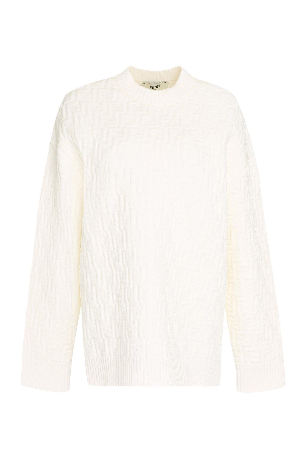 Fendi All-over Ff Motif Embossed Pullover