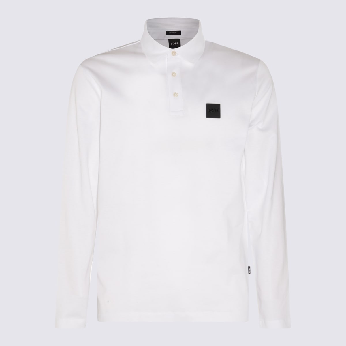 Hugo Boss White Cotton Polo Shirt