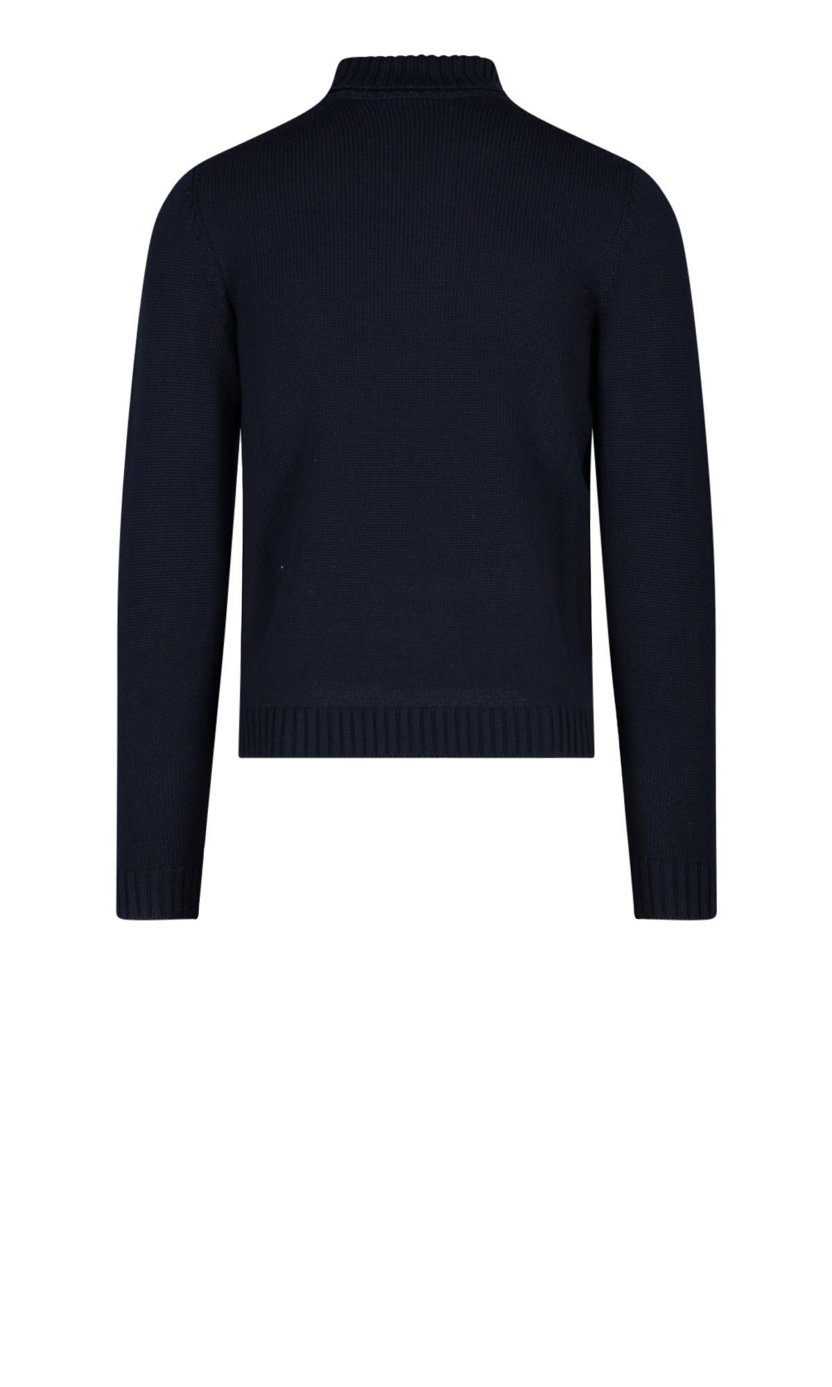 Shop Zanone Classic Sweater In Blu