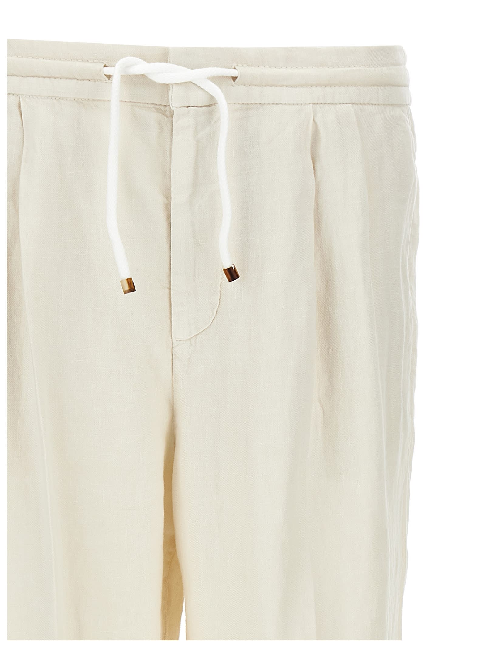 BRUNELLO CUCINELLI LINEN TROUSERS