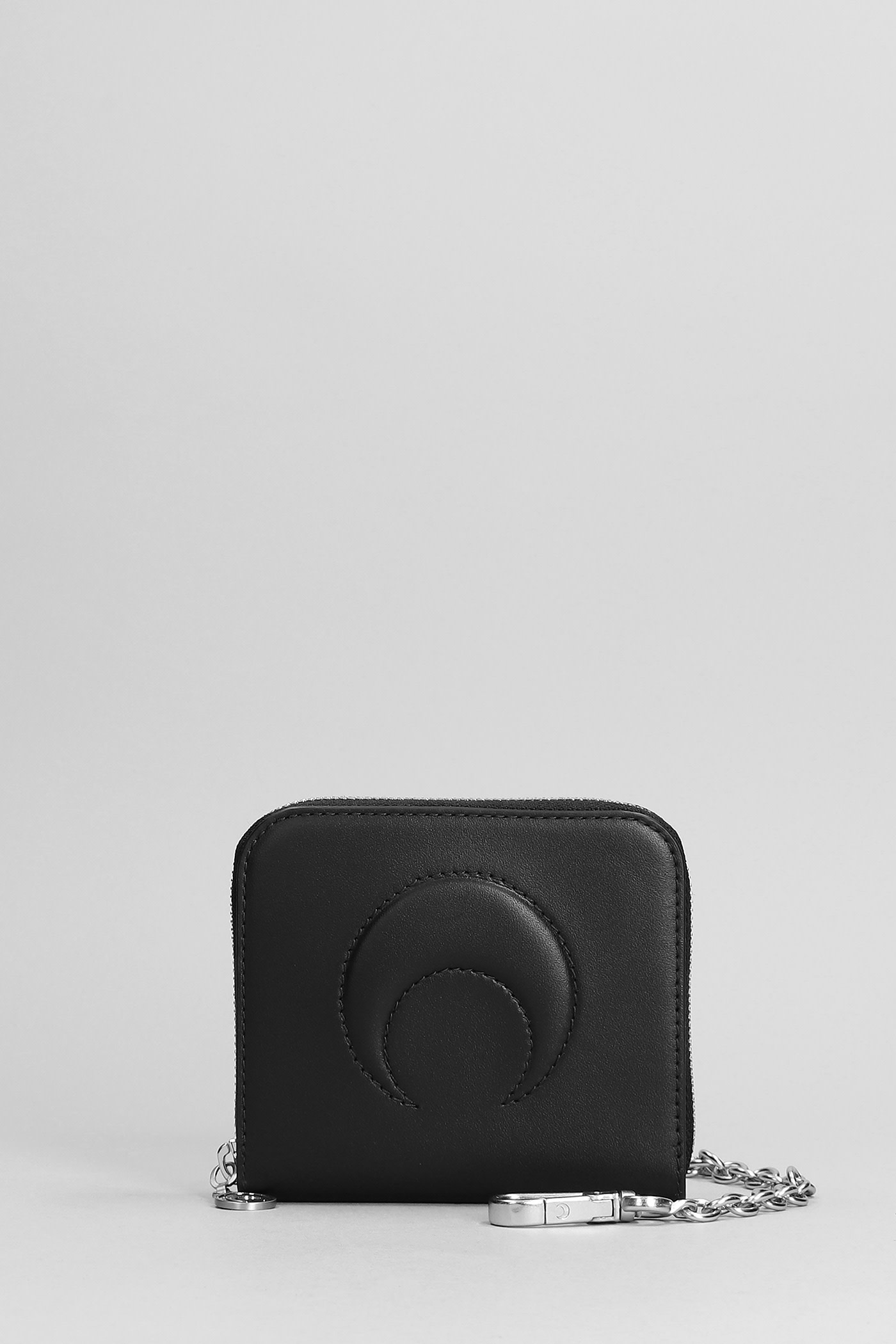 Marine Serre Wallet In Black Leather