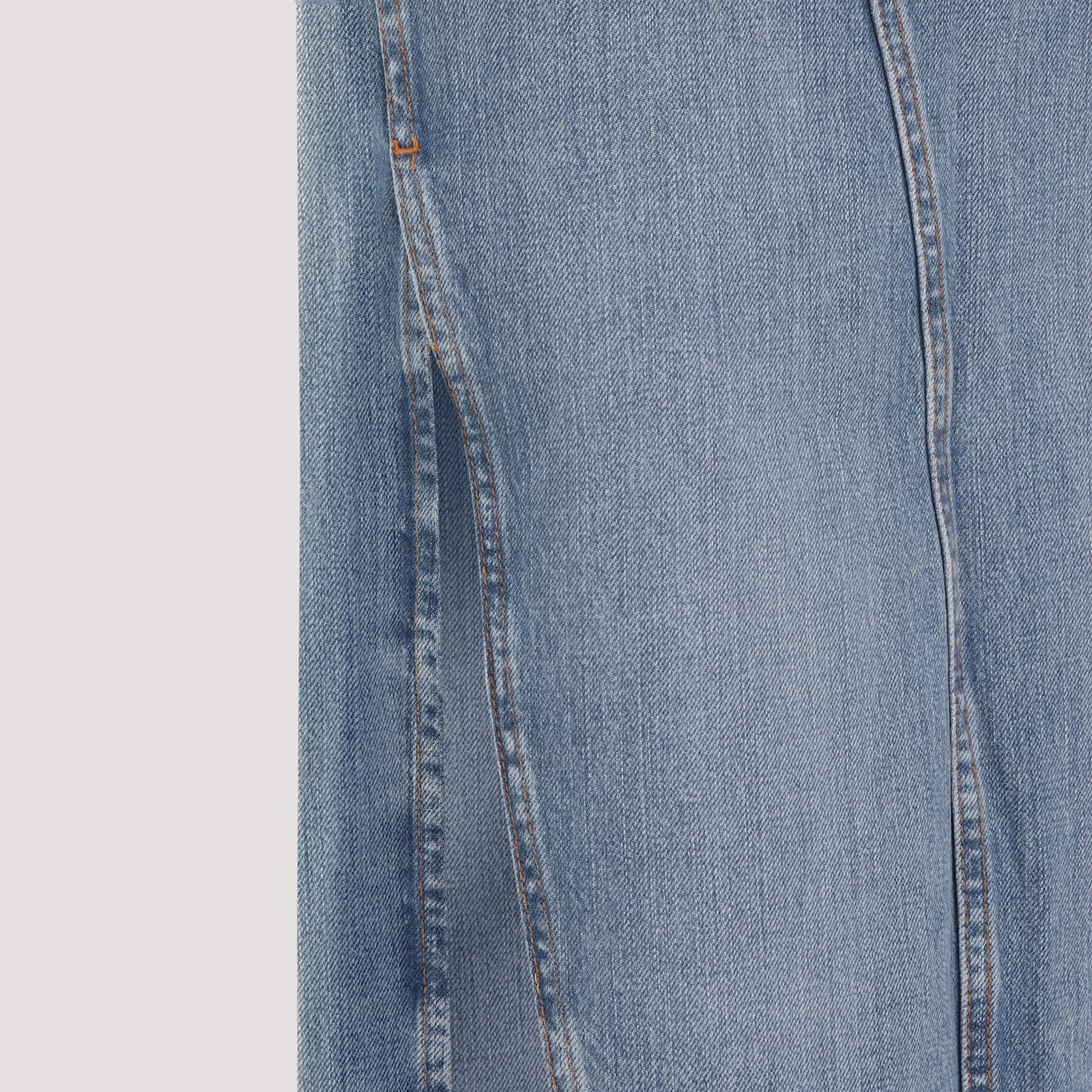 Givenchy Cotton Midi Skirt In Blue