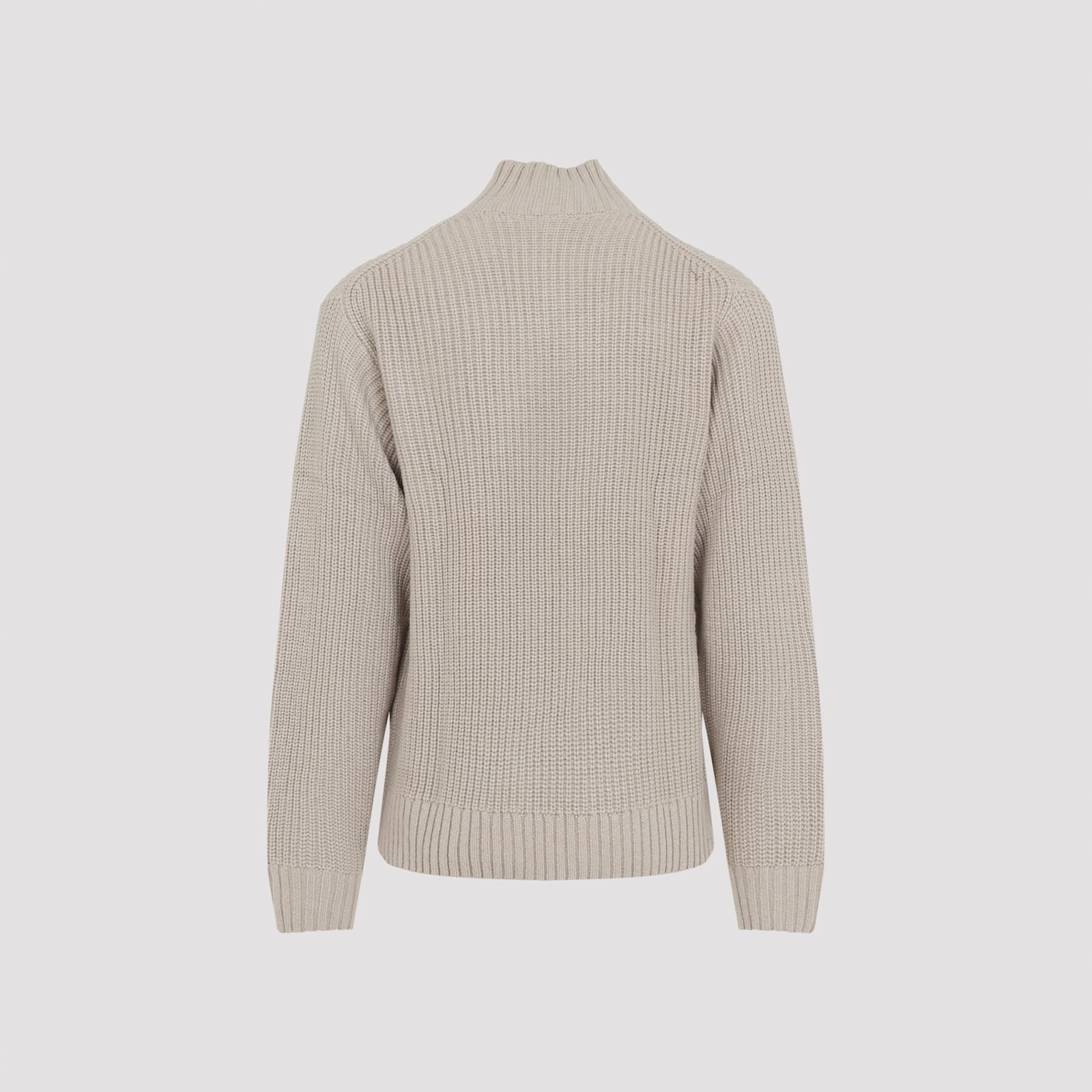 Carhartt Fleur De Sel Grey Detroit Half Zip Sweater In Multi