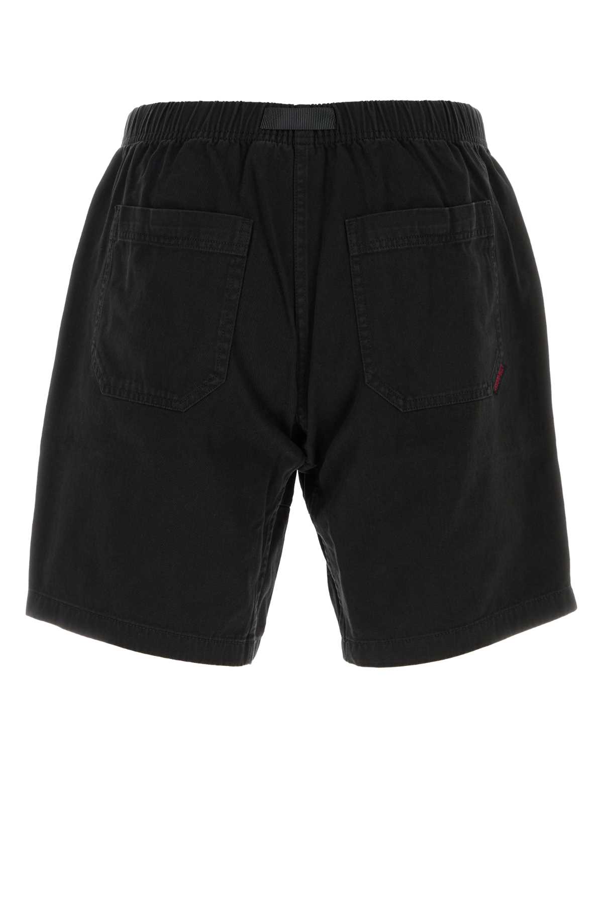 GRAMICCI BLACK COTTON RIDGE BERMUDA SHORTS 