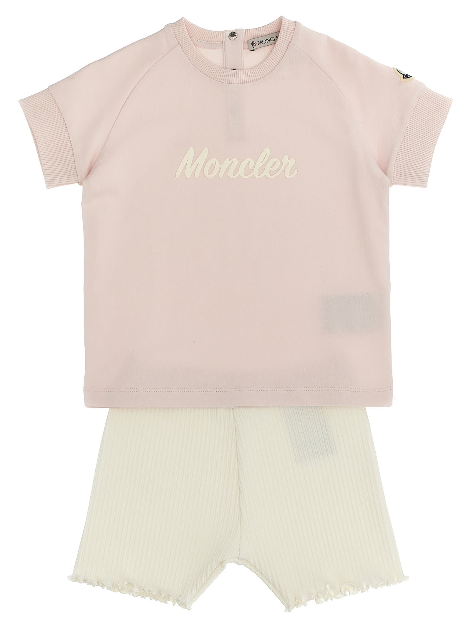 Shop Moncler T-shirt + Short Set