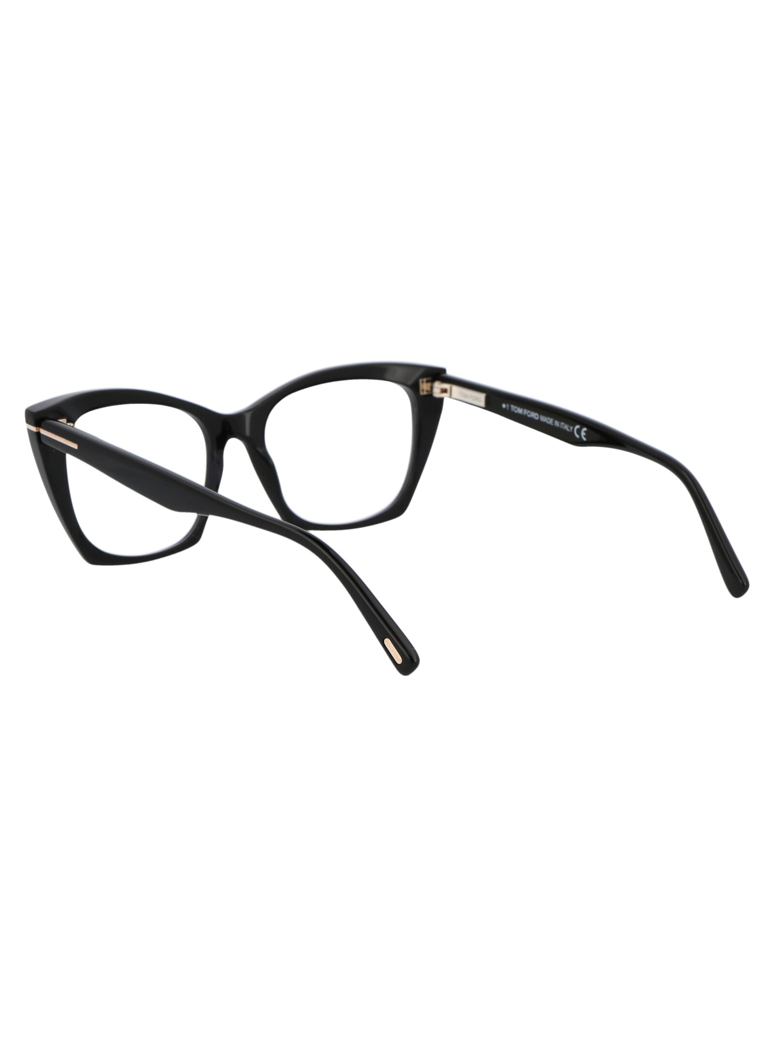 Shop Tom Ford Ft5709-b Glasses In 001 Nero Lucido