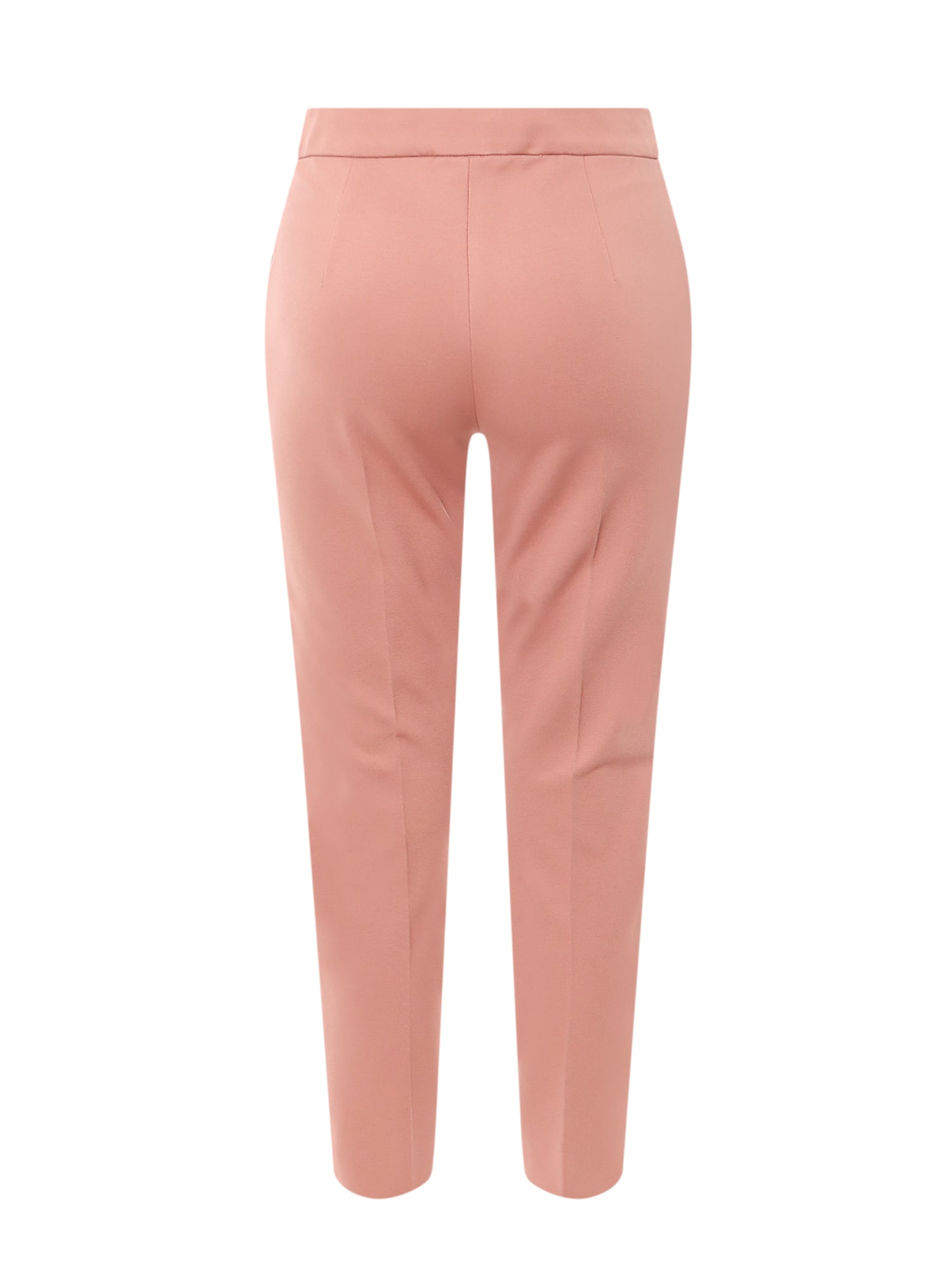 Max Mara Plain Jersey Casual Pants In Pink