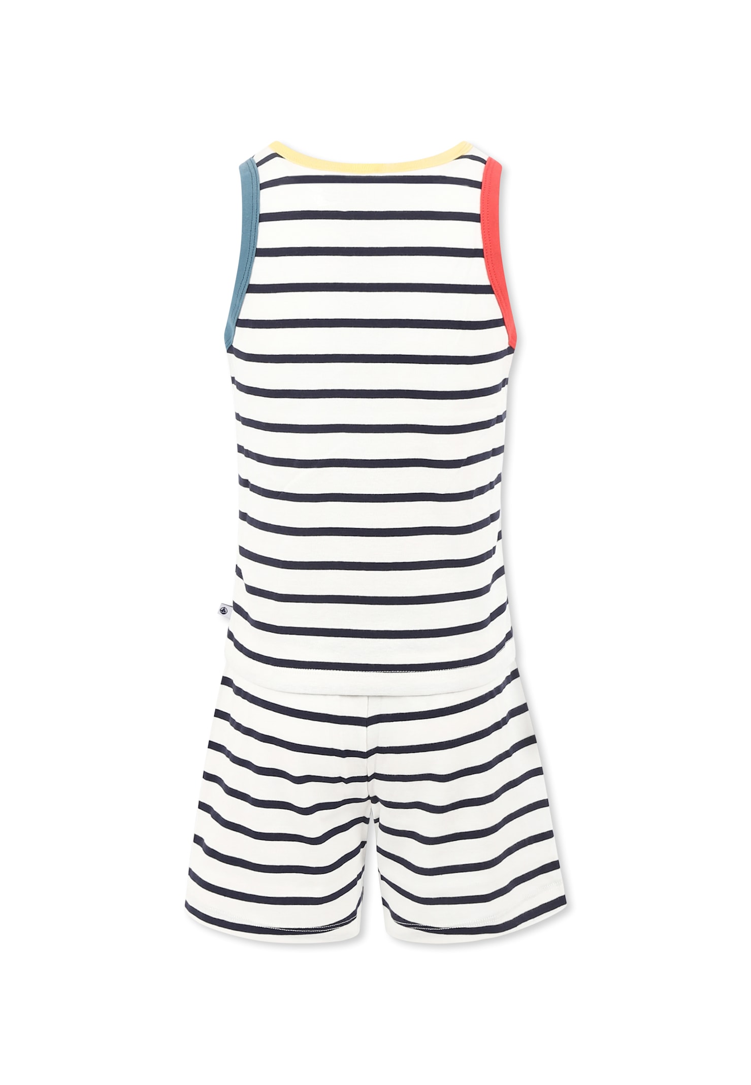 Petit Bateau Stripy Pajamas In White