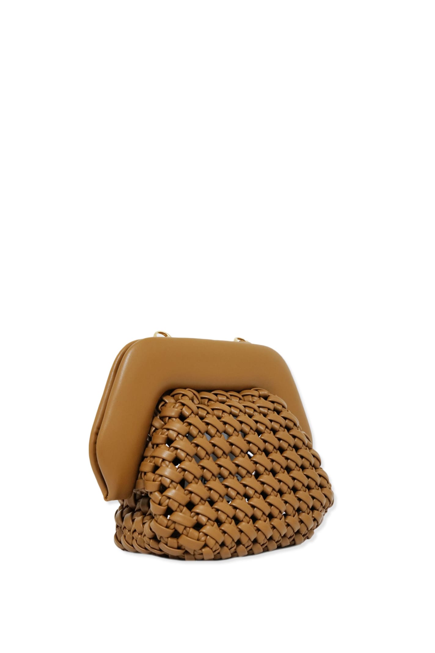 Shop Themoirè Handbag In Brown