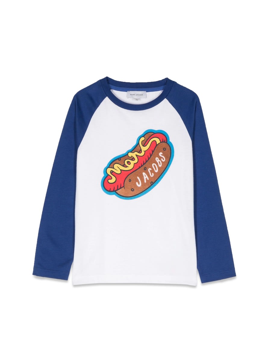 Shop Little Marc Jacobs Hot Dog ml T-shirt In Multicolour
