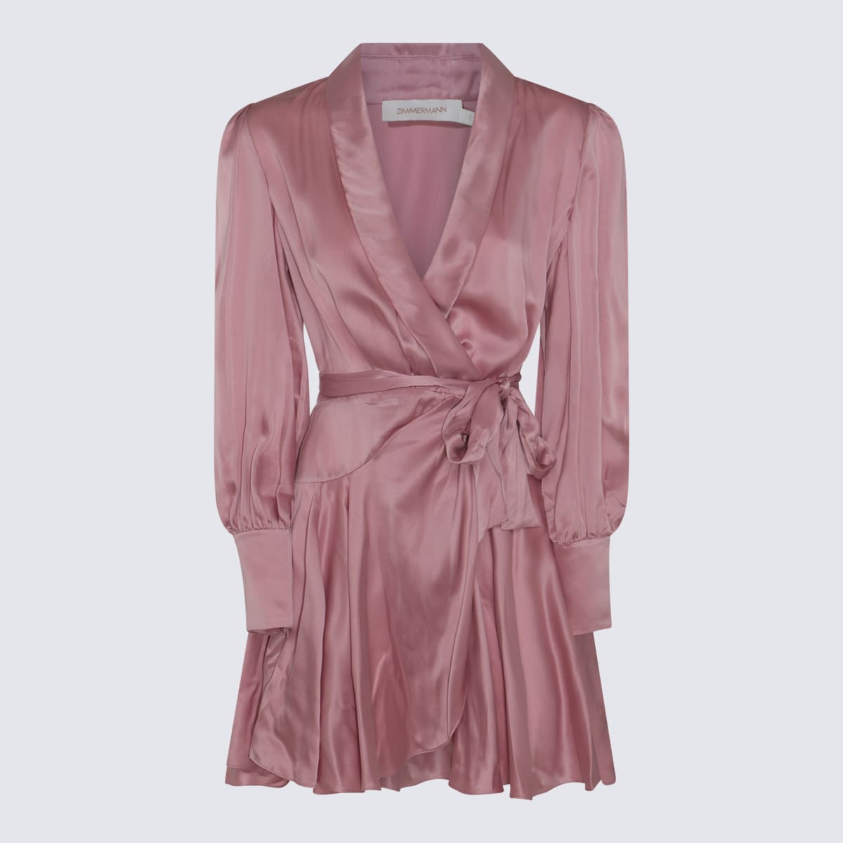 Shop Zimmermann Pink Silk Dress