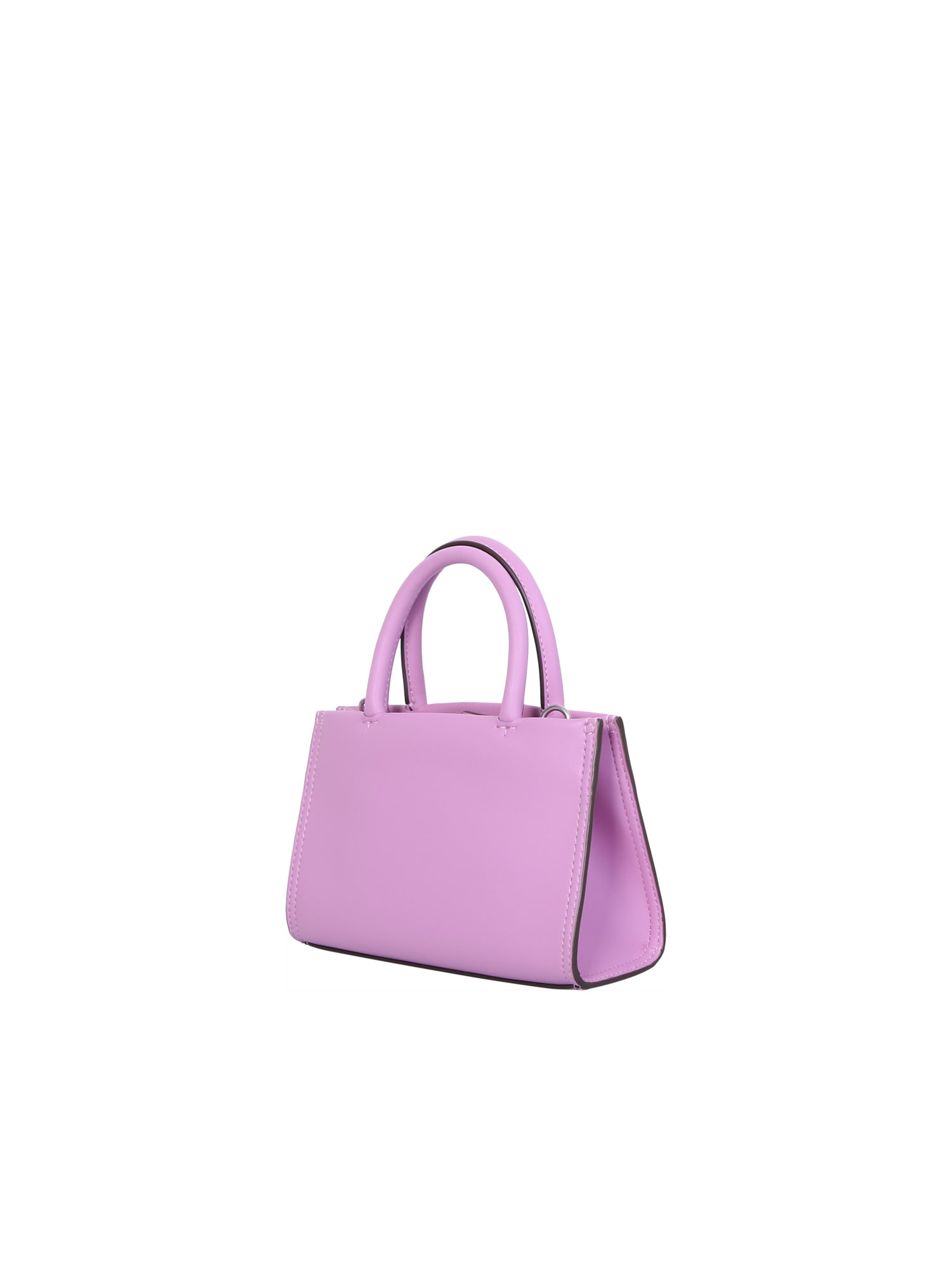 Tory Burch logo-patch Mini Bag - Purple