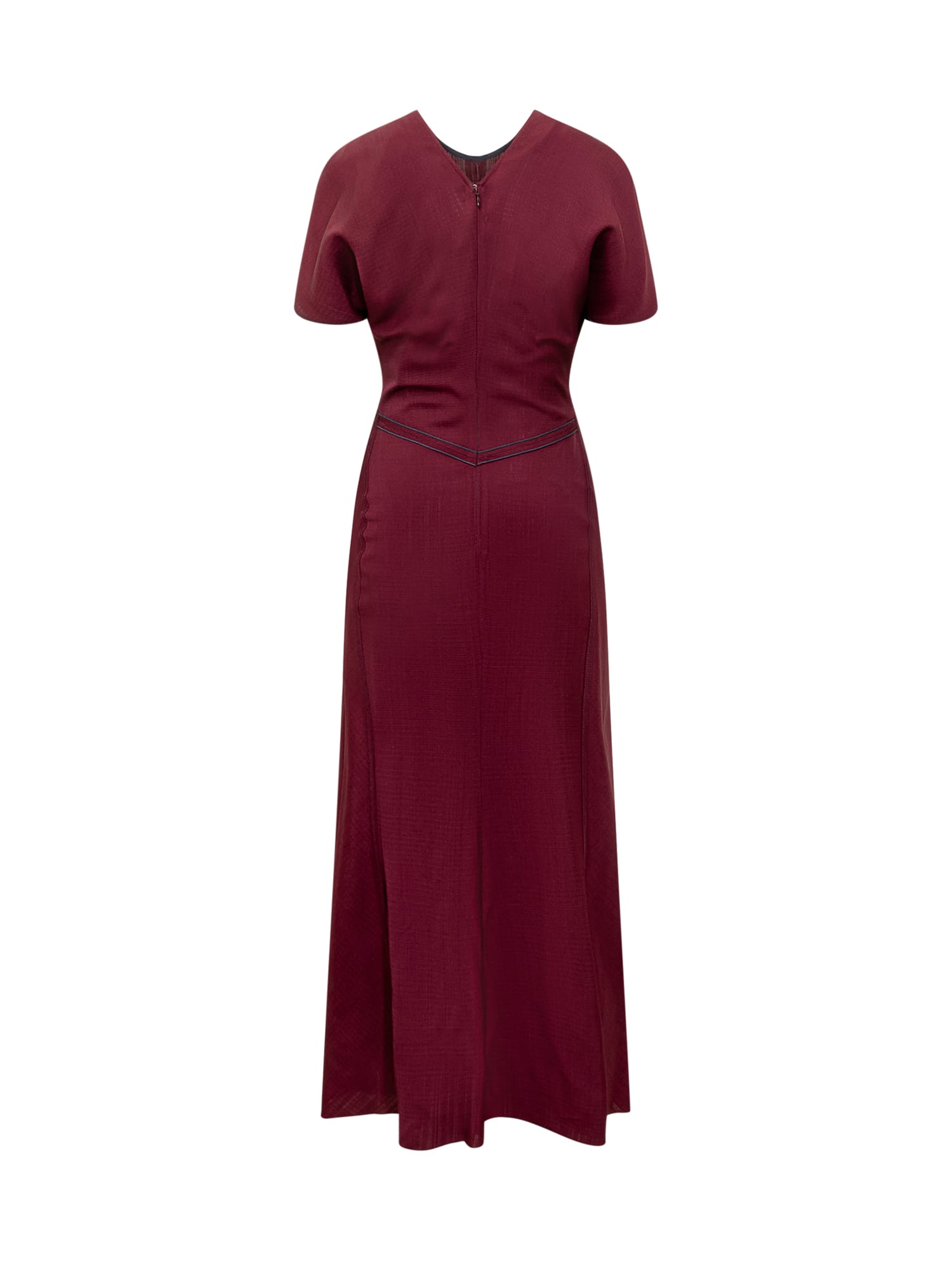 Shop Victoria Beckham Dress In Port