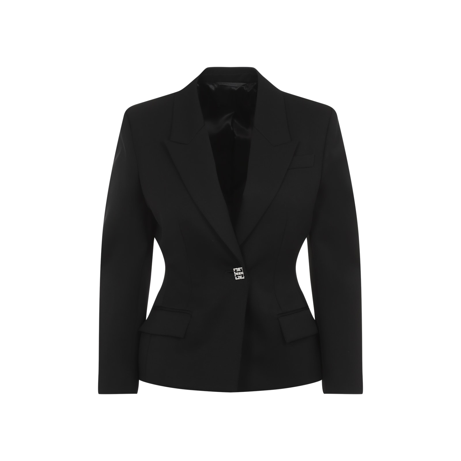 Shop Givenchy Structured Jacket In Black