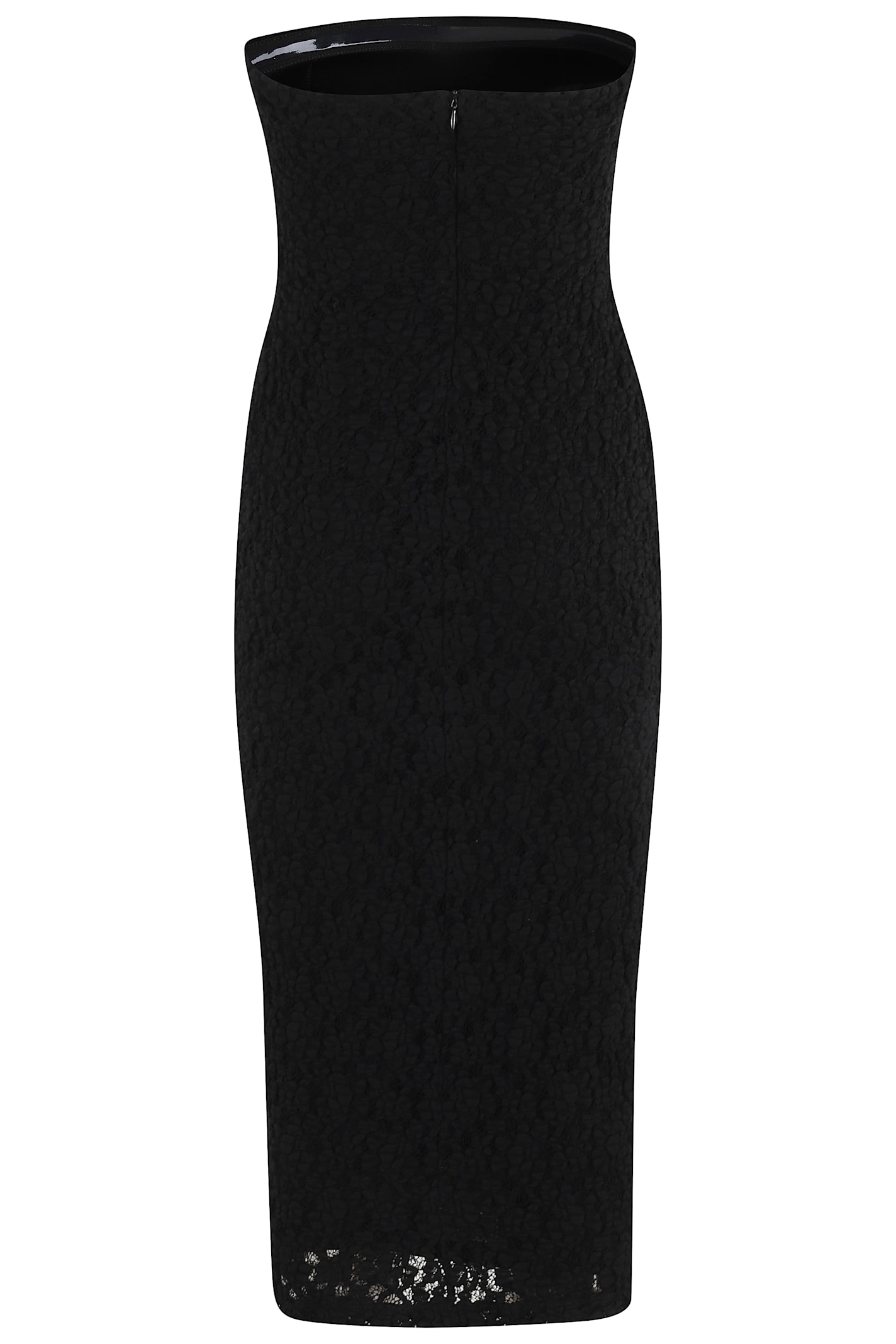 Max Mara Elegante Luciana Strapless Midi Dress In Black
