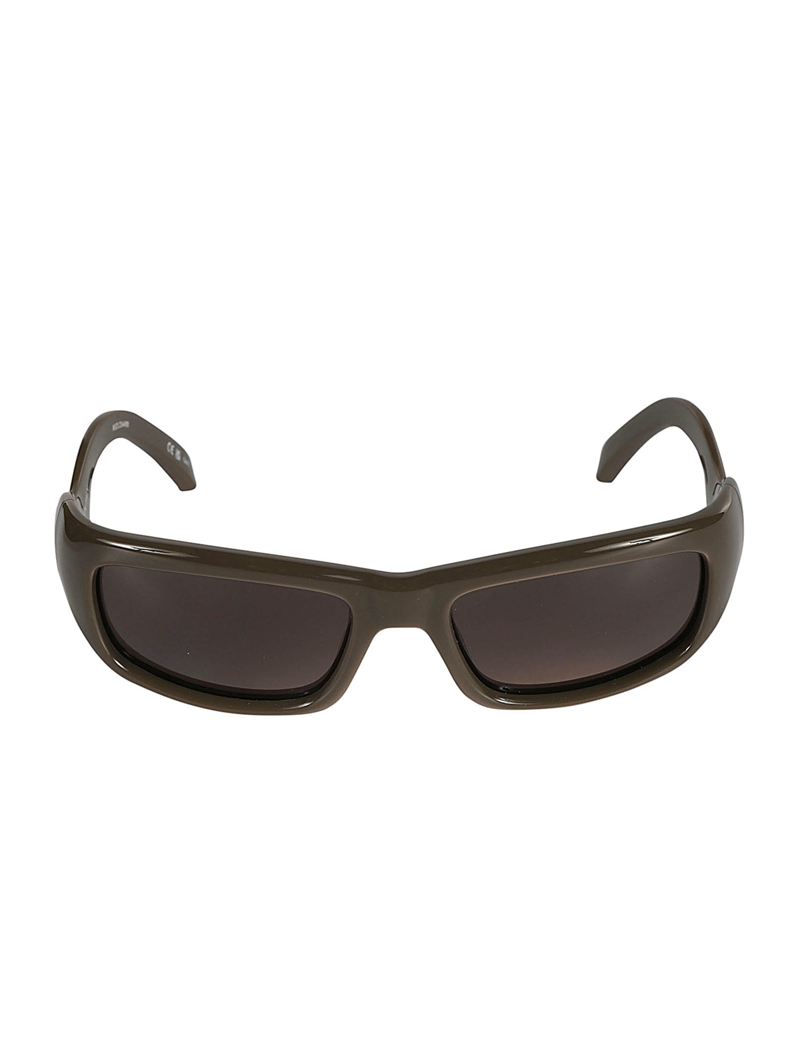 Balenciaga Wavy Temple Logo Sided Sunglasses In Brown