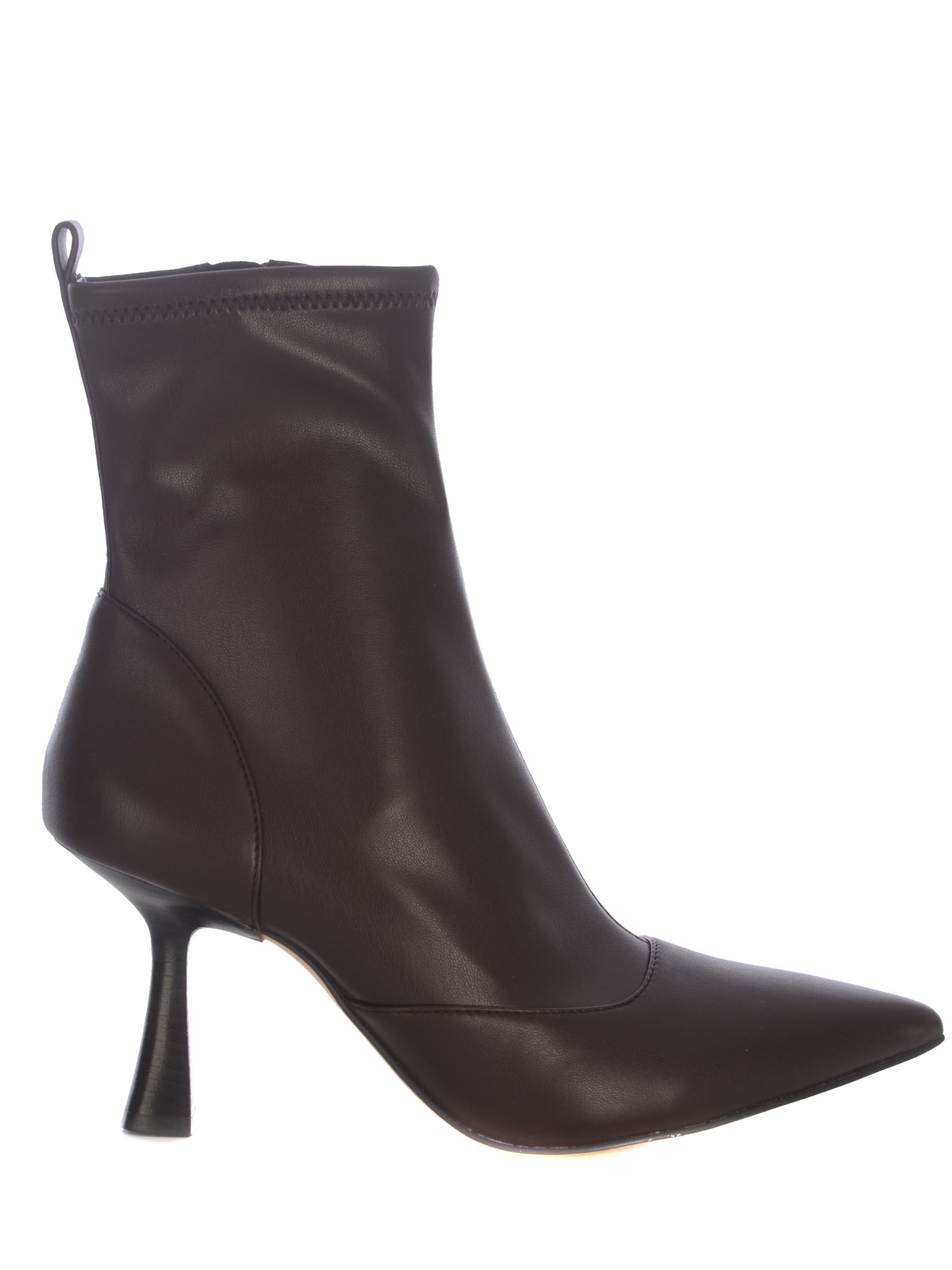 Shop Michael Kors Ankle Boots  Clara In Nappa In Marrone