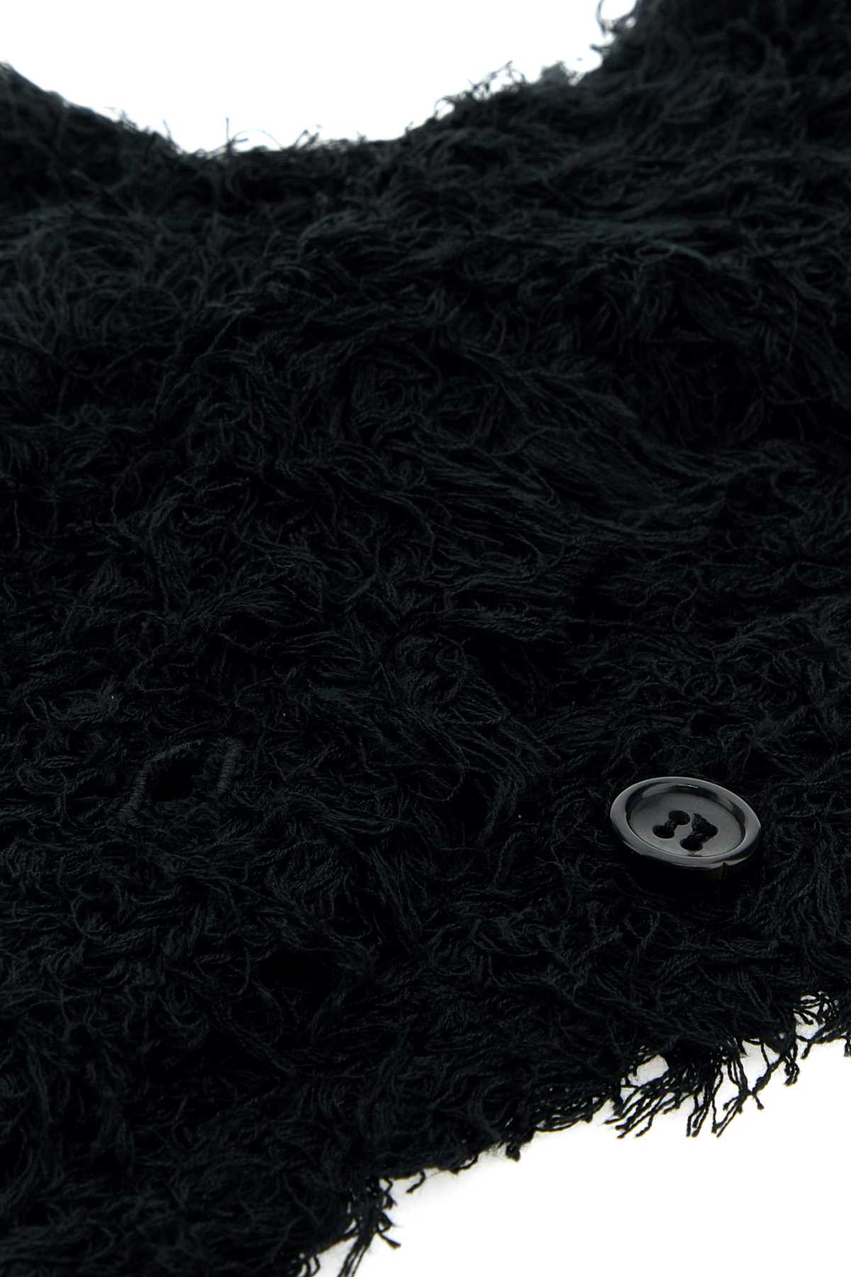 Kiko Kostadinov Black Carla Knitted Hood In Black