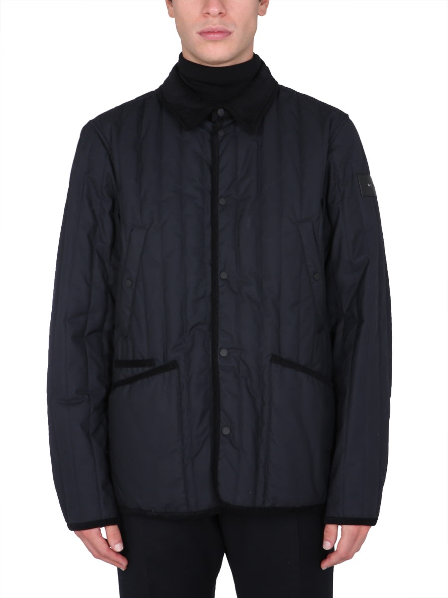 Shop Woolrich Barrier Shirt Jacket In Blue