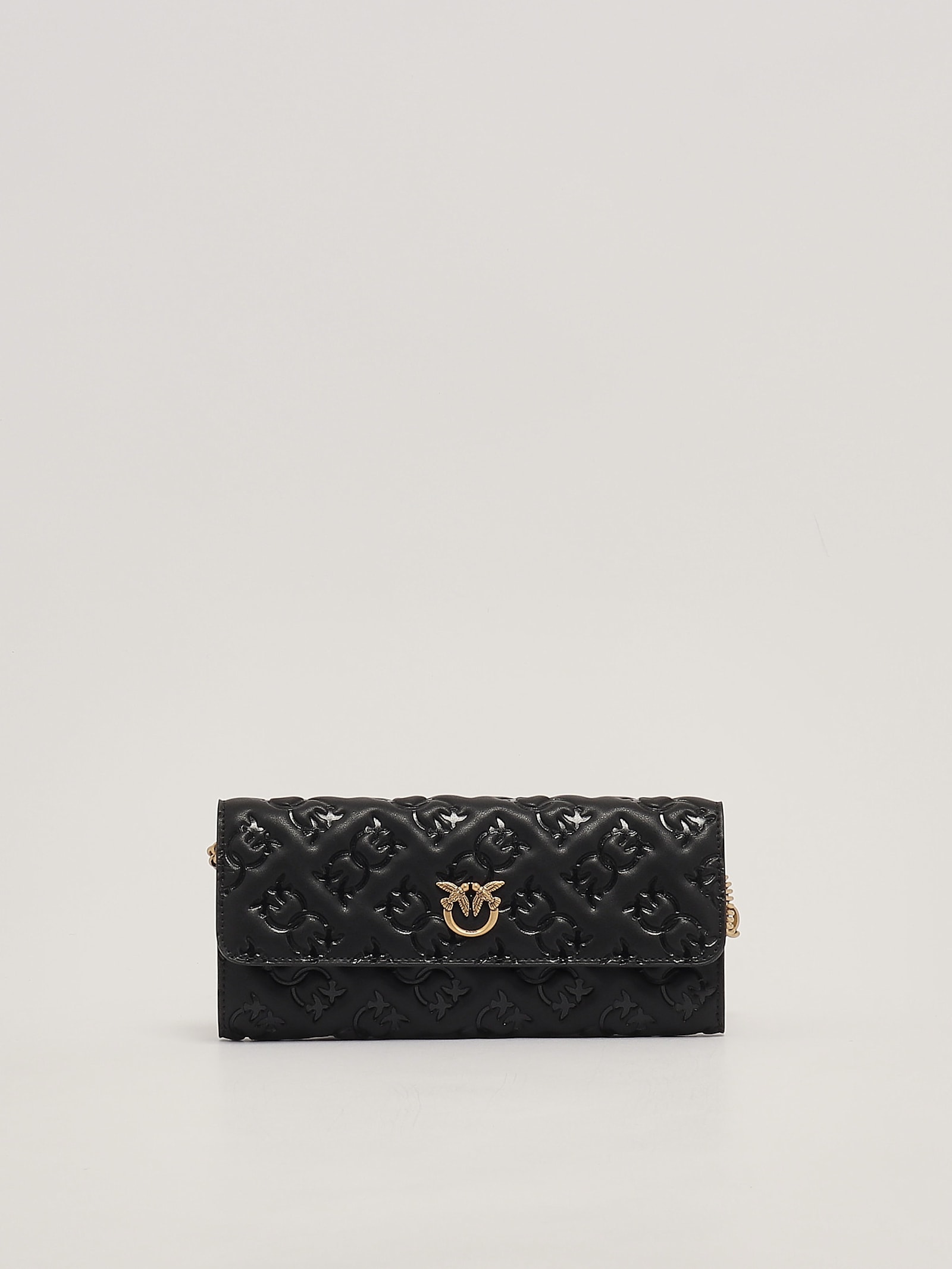 Shop Pinko Love Tiny Birds Wallet Wallet In Nero